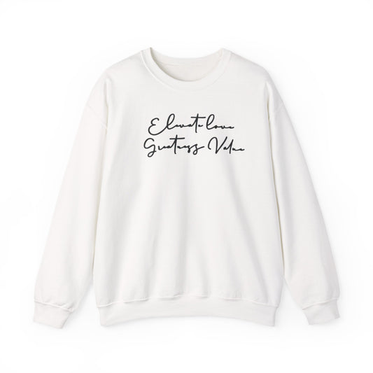 “Written message of purpose” sweatshirt