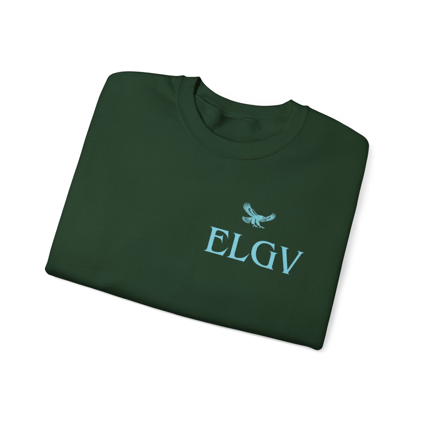 “Side ELGV logo aqua” sweatshirt