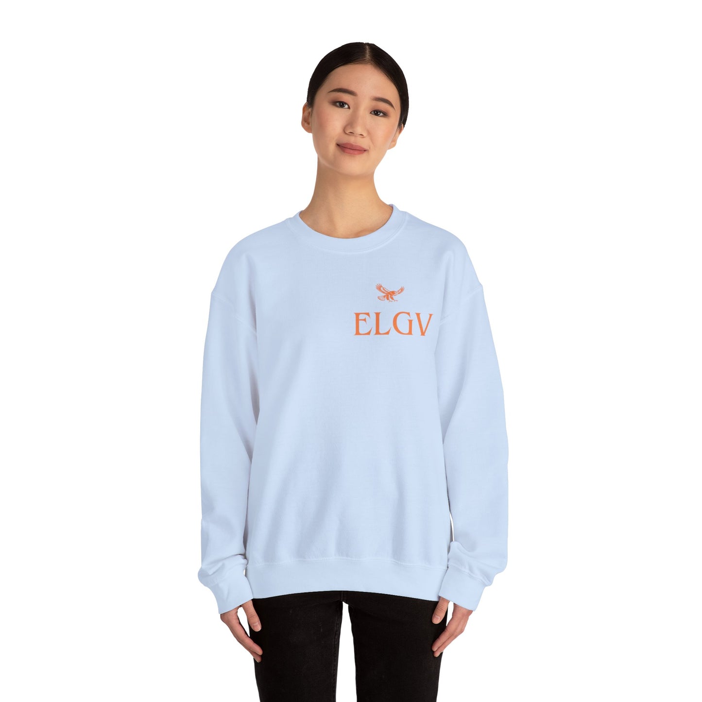 “Side ELGV logo orange” sweatshirt