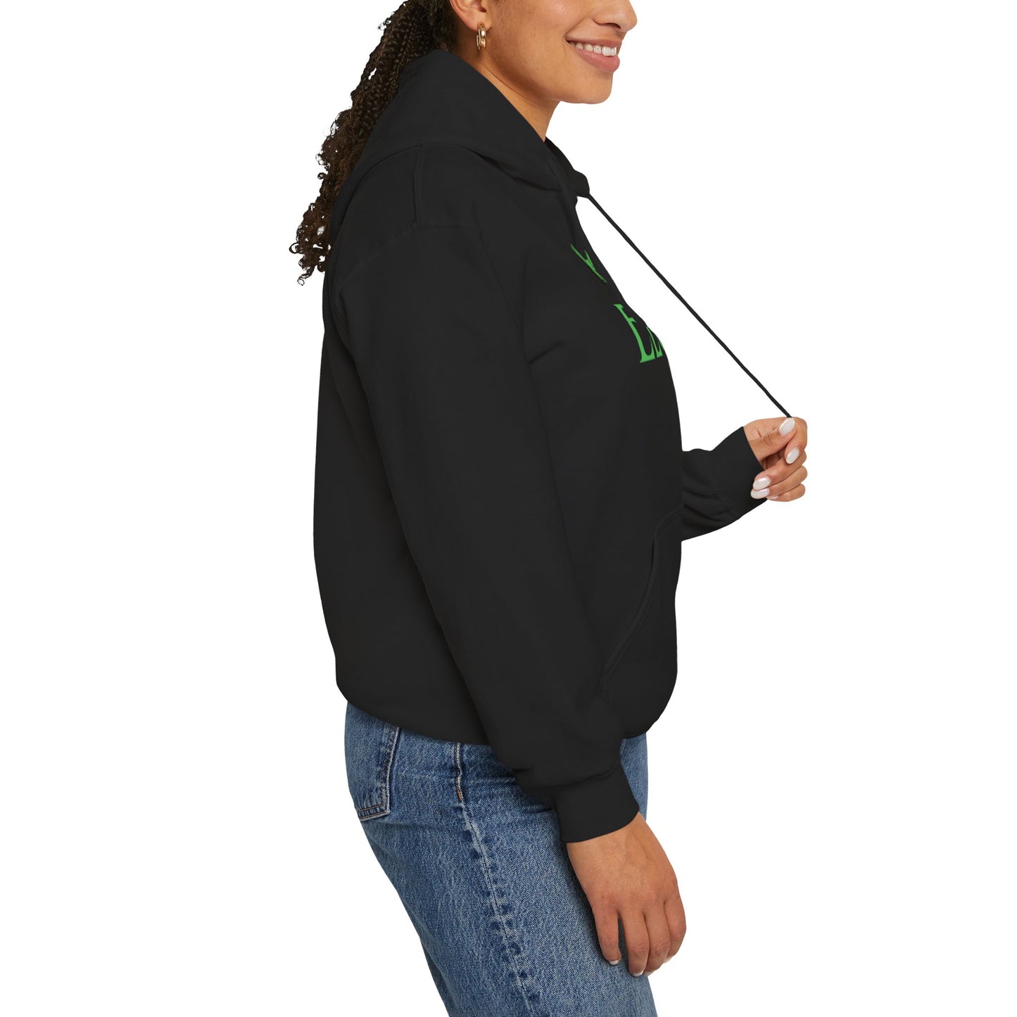 “Center ELGV logo green” hoodie