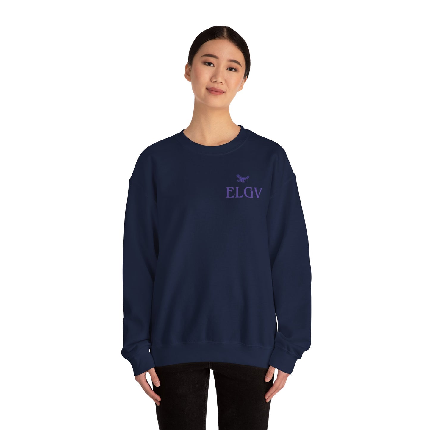 “Side ELGV logo prple” sweatshirt