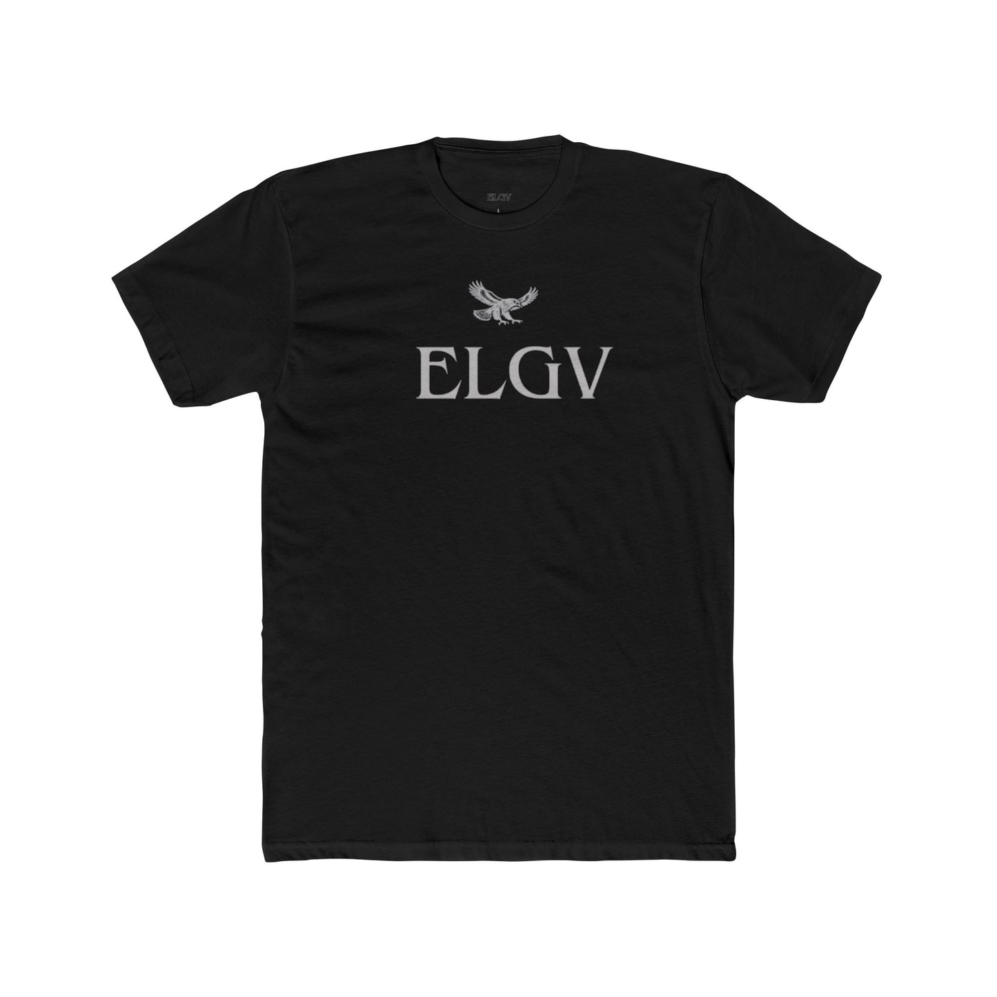 “Center ELGV label grey” tee