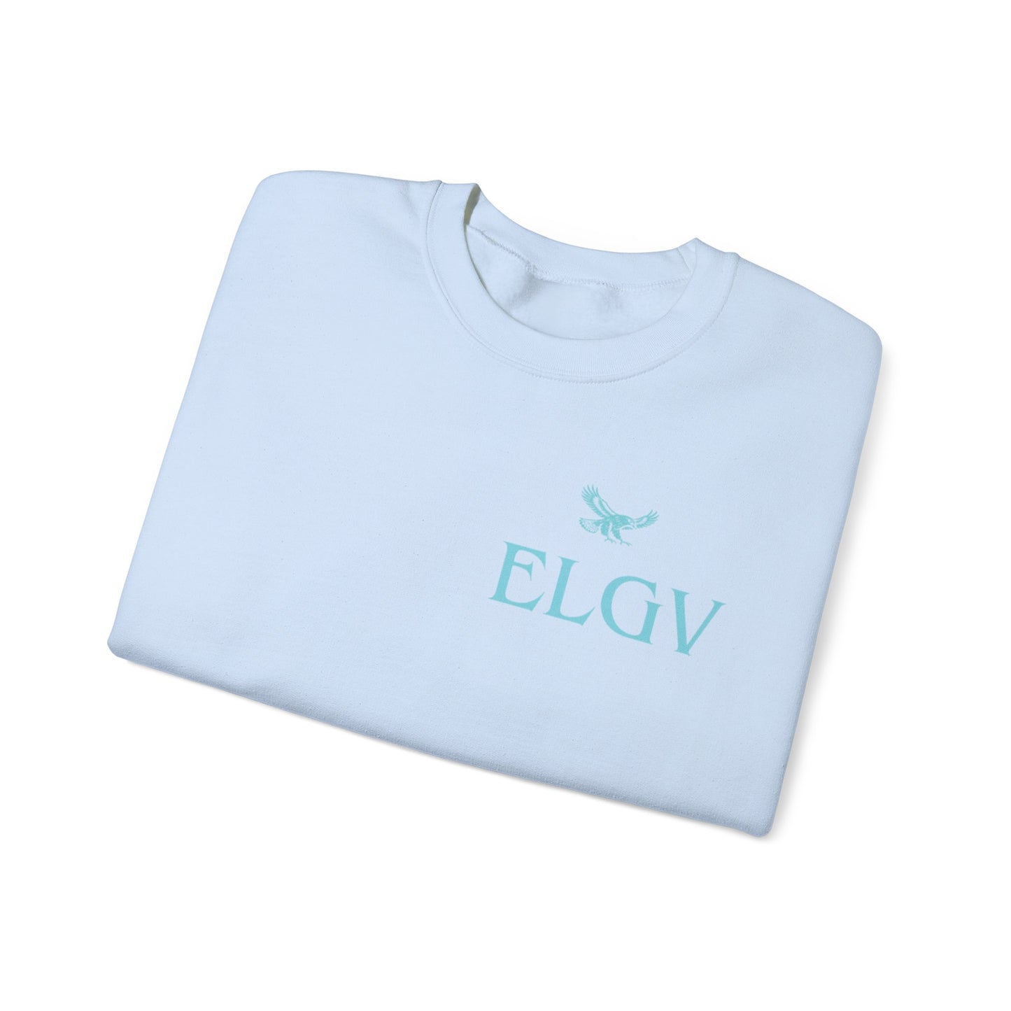 “Side ELGV logo aqua” sweatshirt