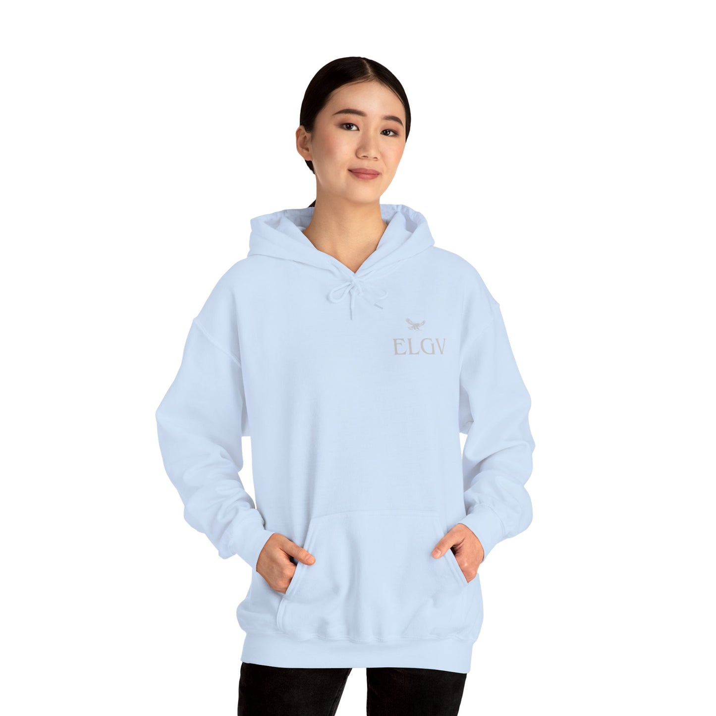 “Side ELGV logo gry” hoodie