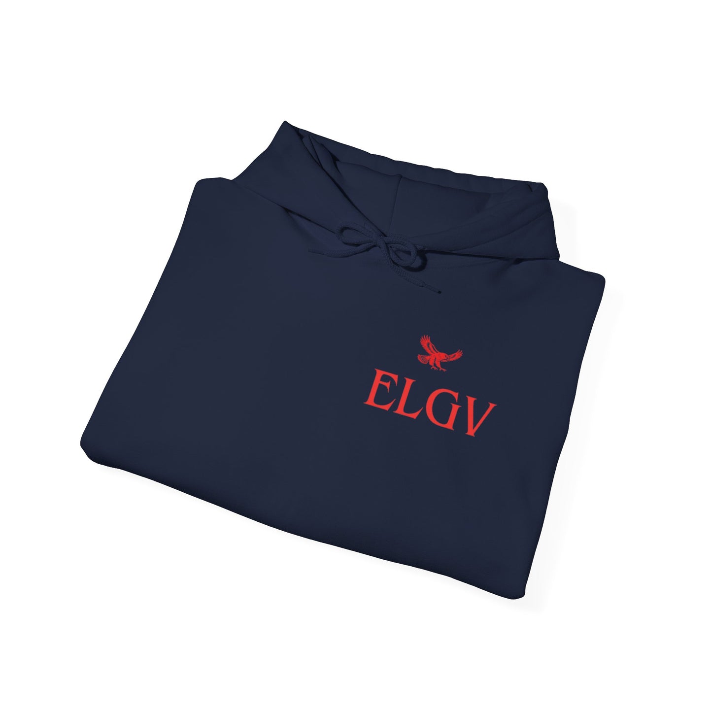 “Side ELGV logo red” hoodie