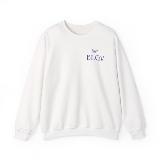 “Side ELGV logo prple” sweatshirt
