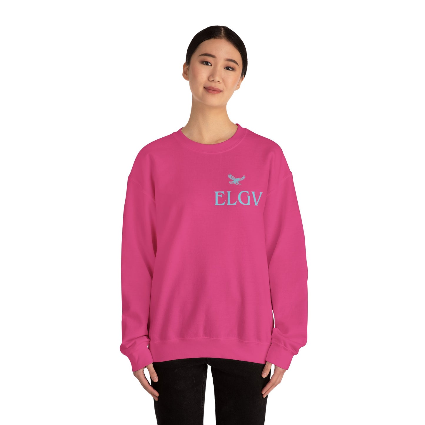 “Side ELGV logo aqua” sweatshirt