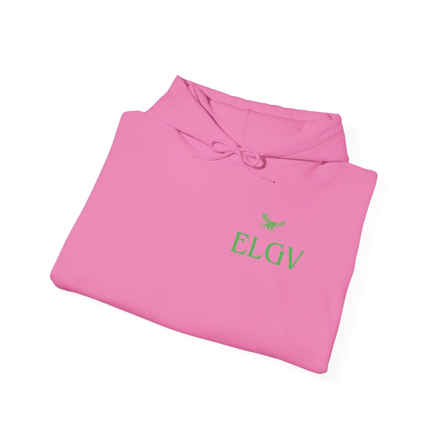 “Side ELGV logo green” hoodie