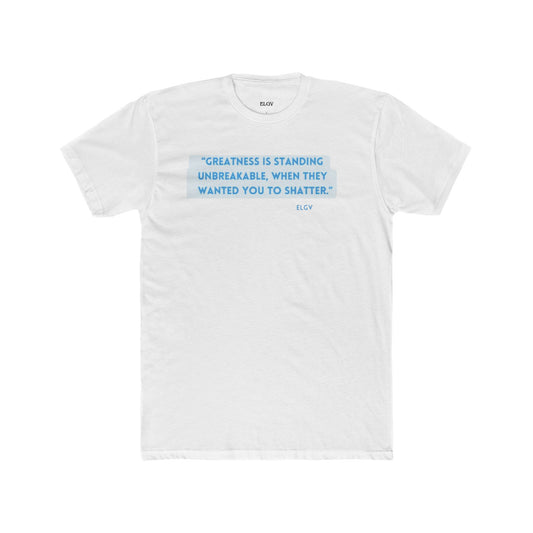 “No shattering” tee