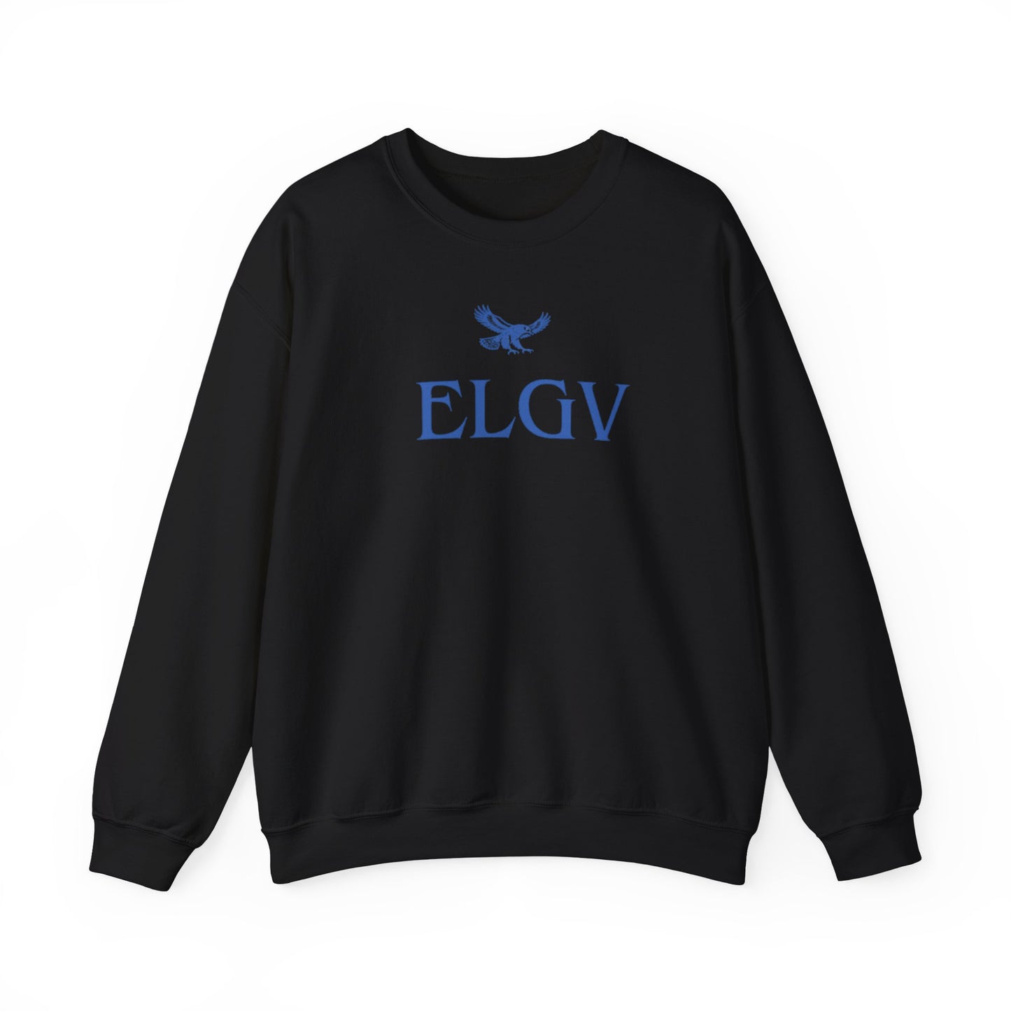 “Center ELGV logo blue” sweatshirt