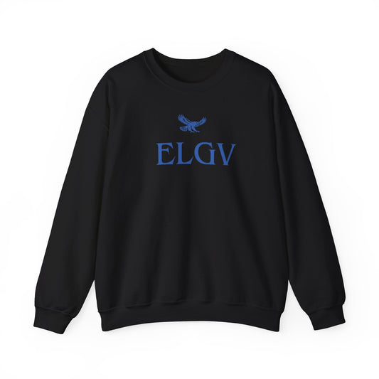 “Center ELGV logo blue” sweatshirt