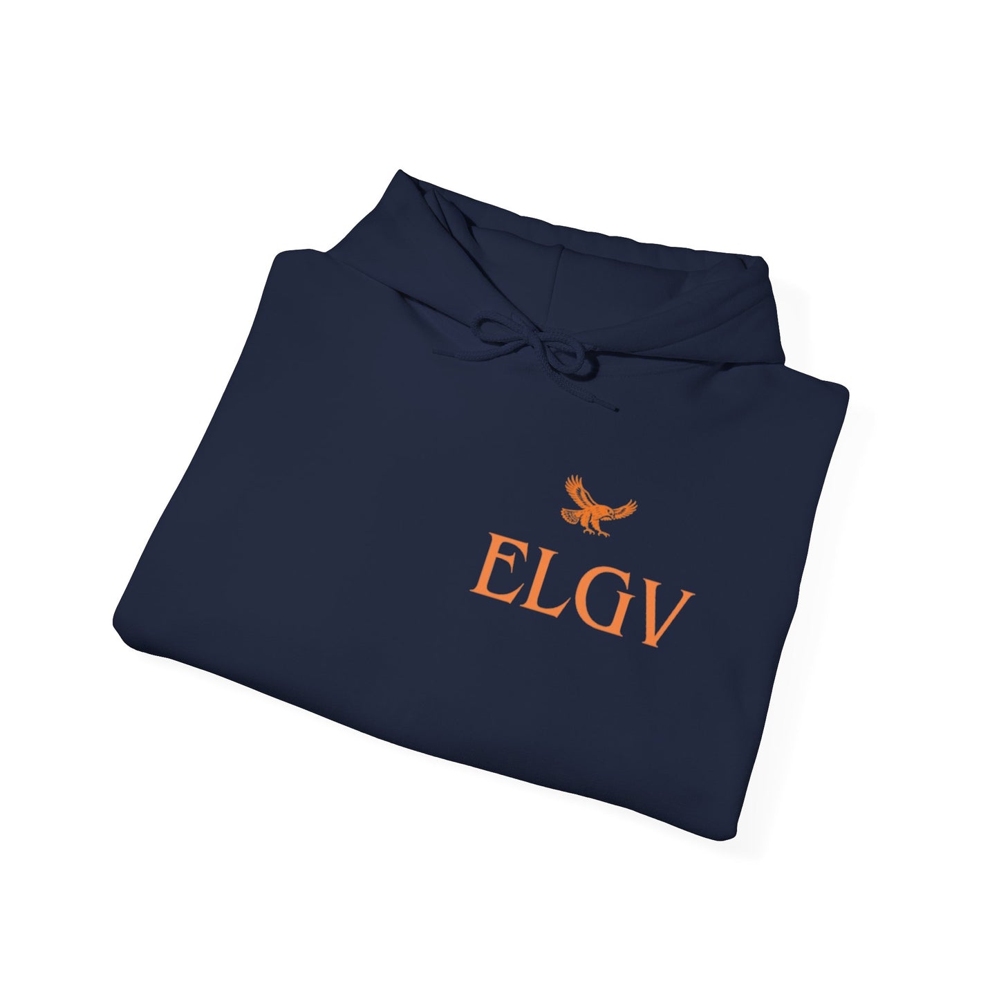 “Side ELGV logo orange” hoodie