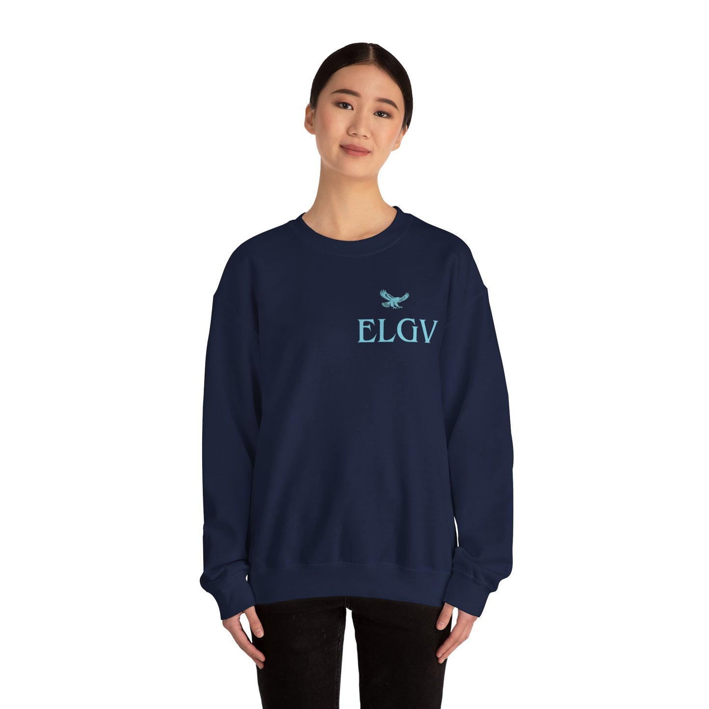 “Side ELGV logo aqua” sweatshirt