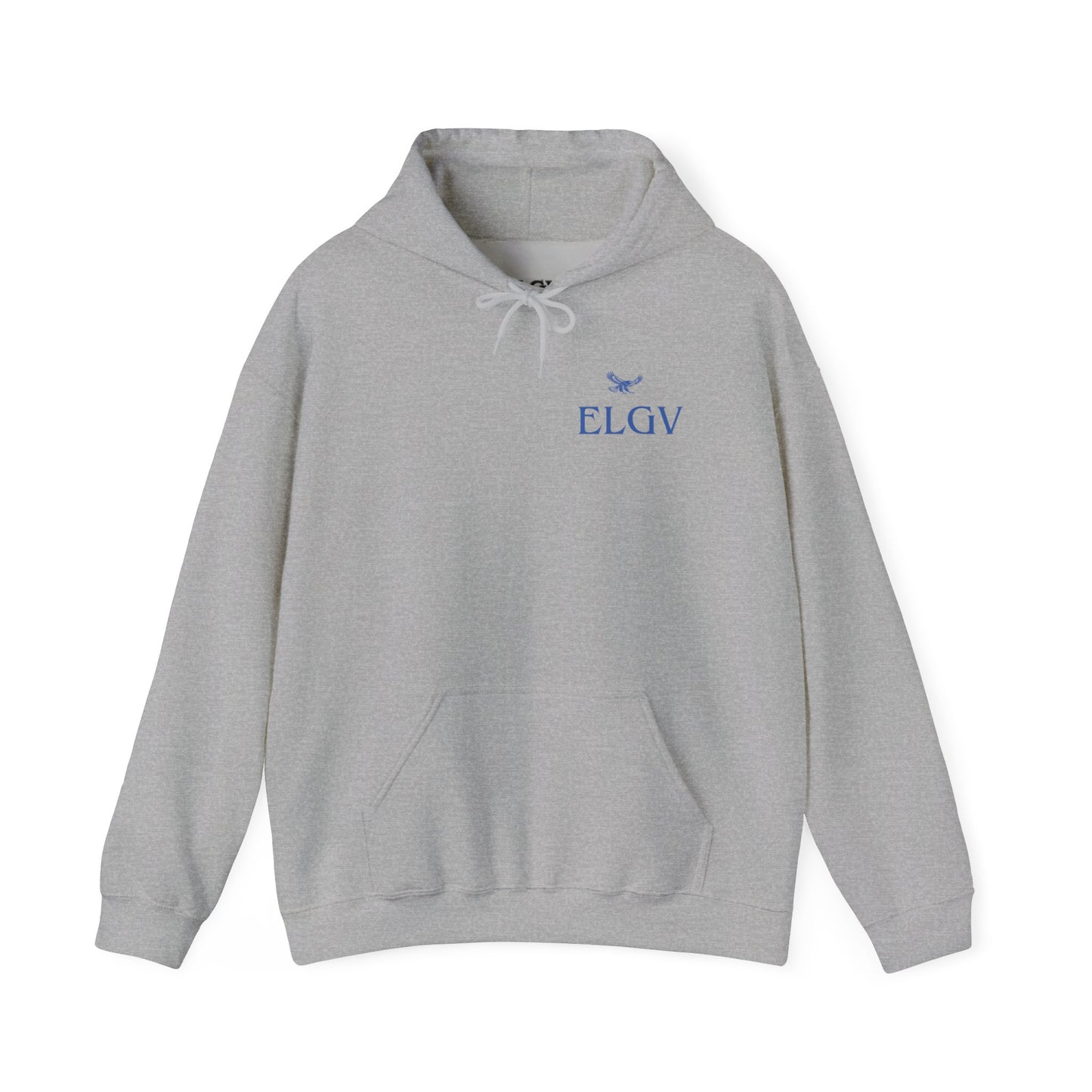 “Side ELGV logo blue” hoodie