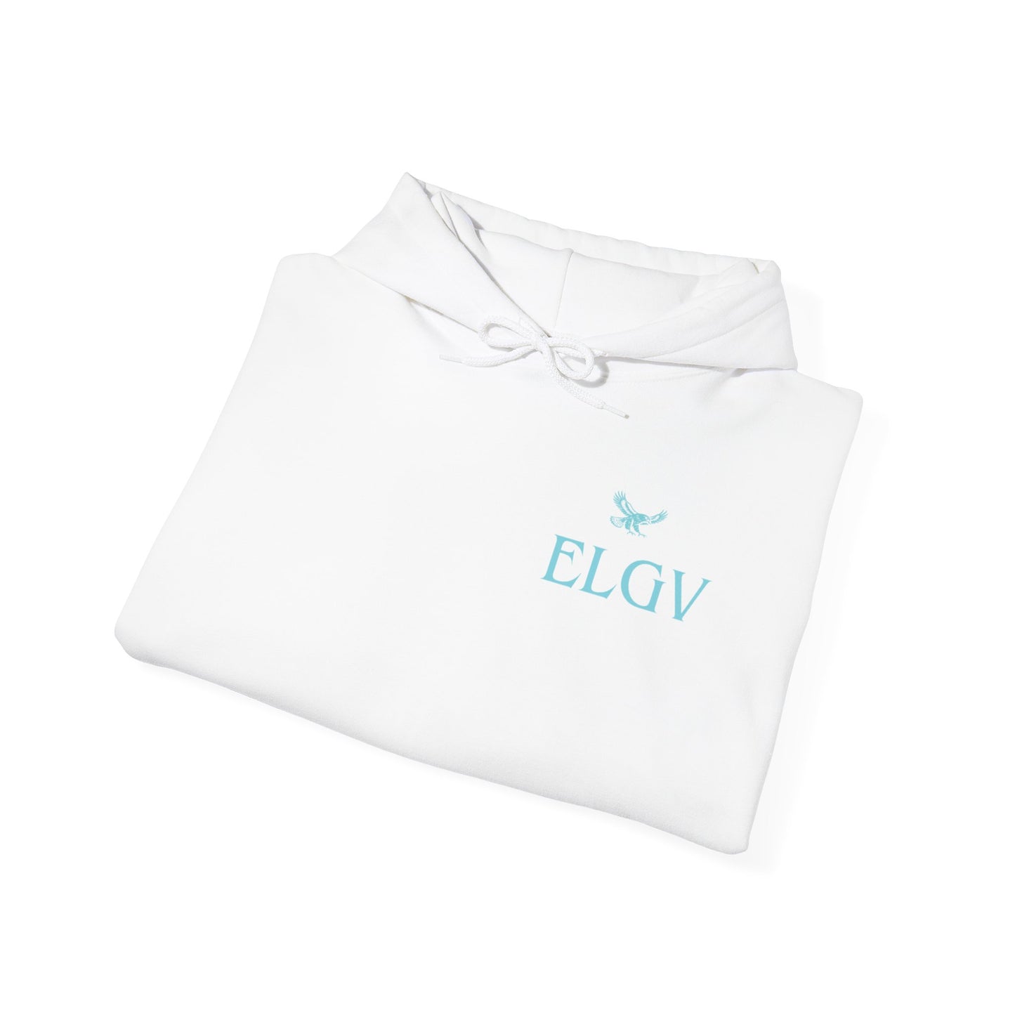 “Side ELGV logo aqua” hoodie