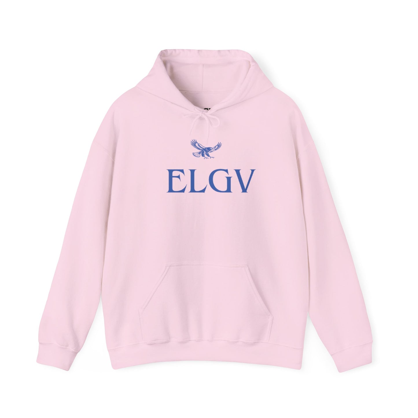 “Center ELGV logo blue” hoodie
