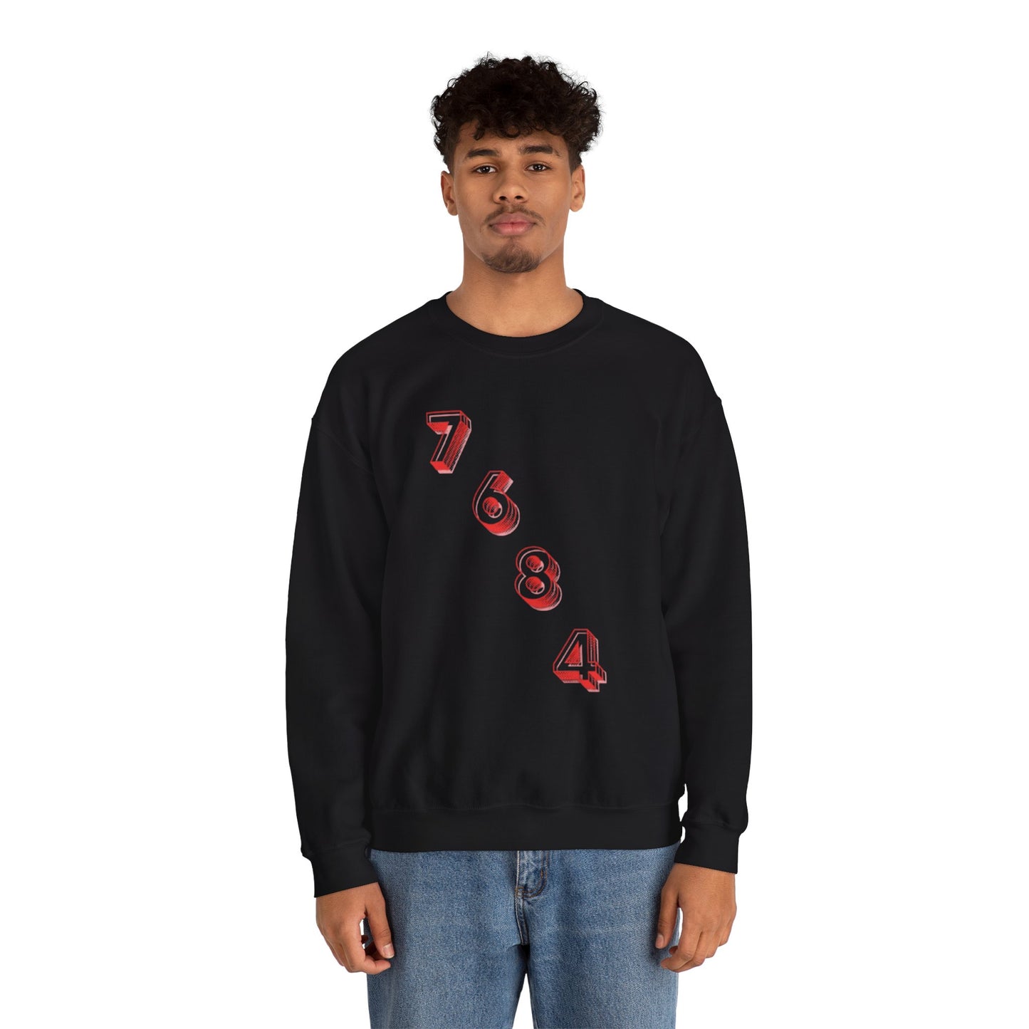“Diagonal numerals” sweatshirt