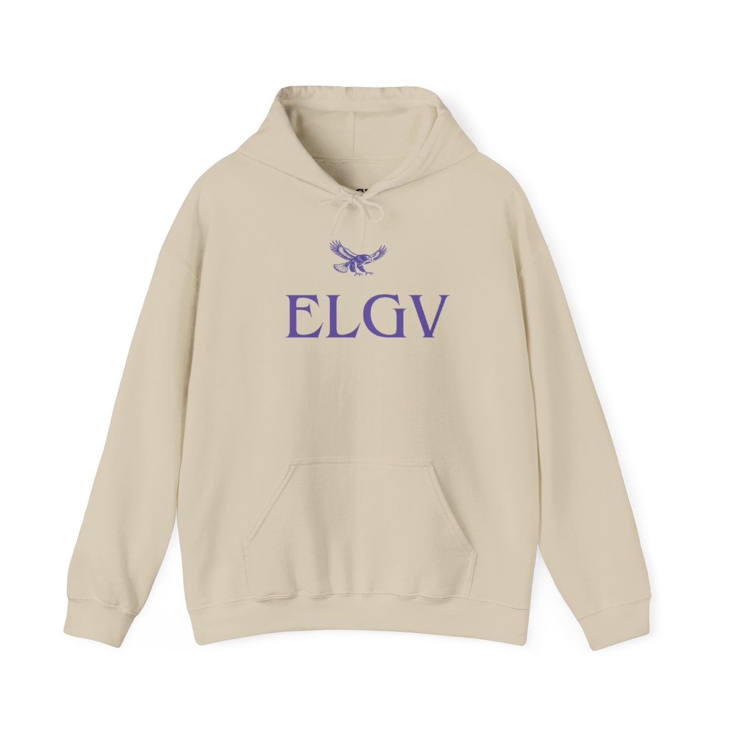 “Center ELGV logo purple” sweatshirt