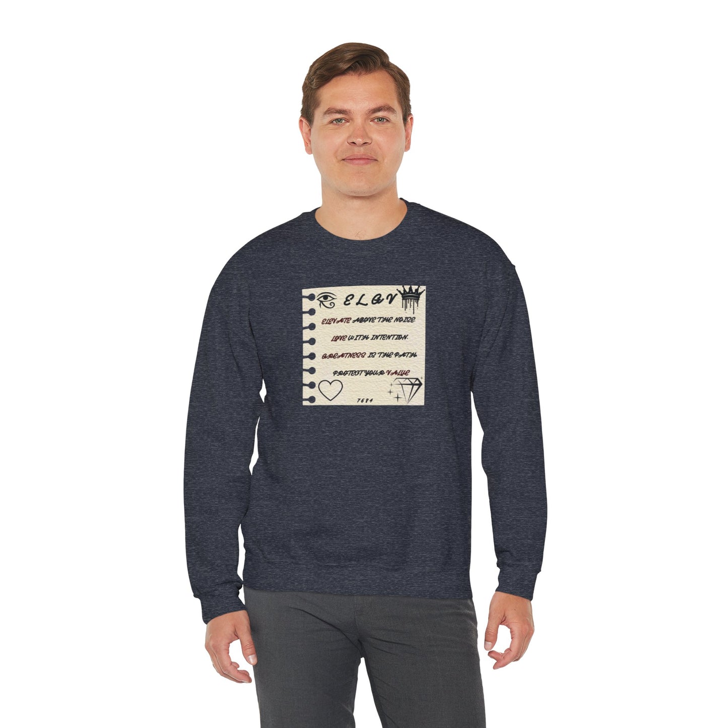 “Message of purpose, next level” sweatshirt