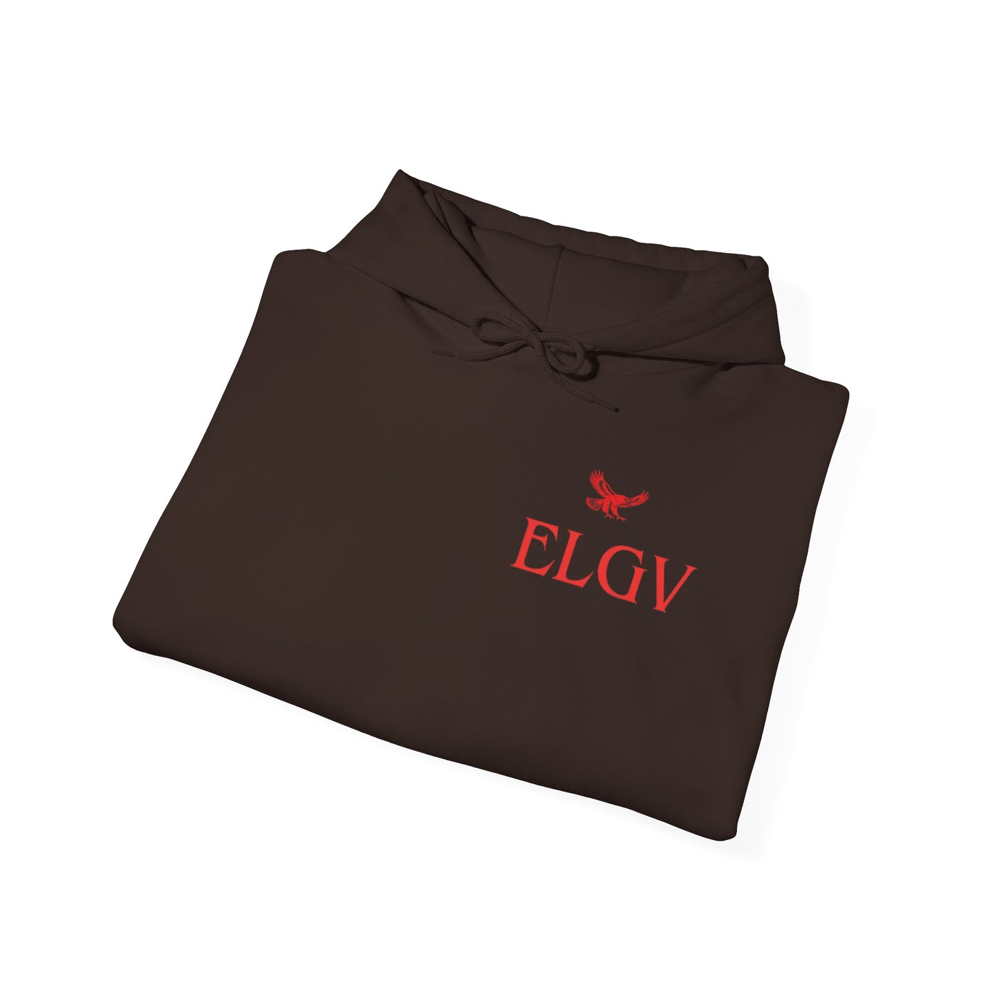 “Side ELGV logo red” hoodie