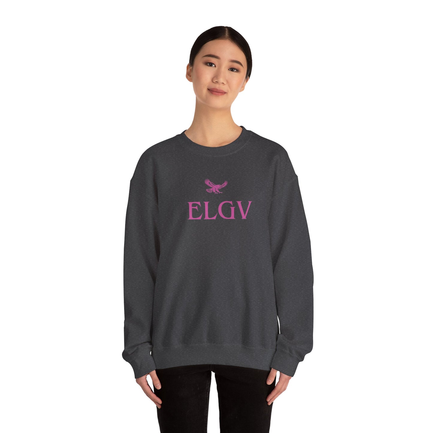“Center ELGV logo pink” sweatshirt