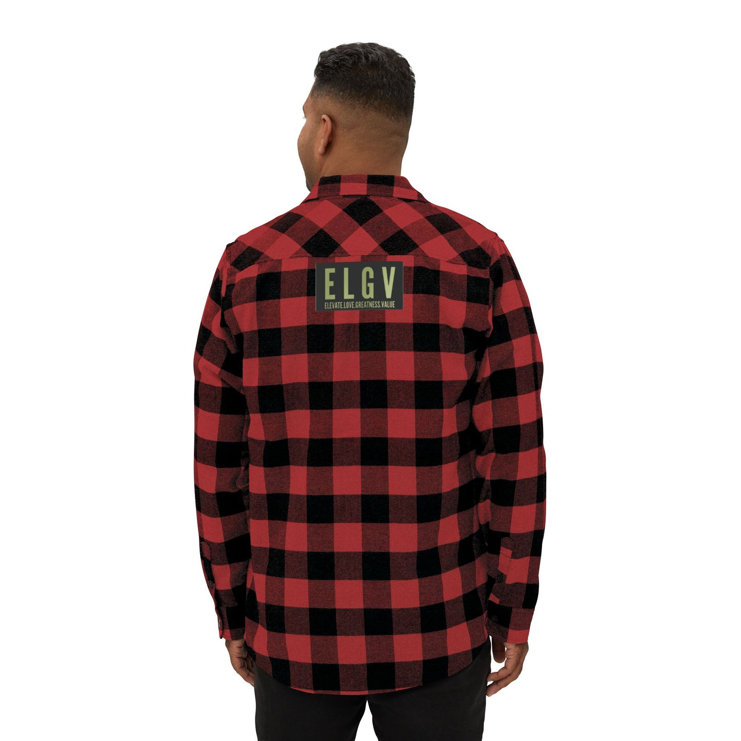 “Iron path olive” flannel
