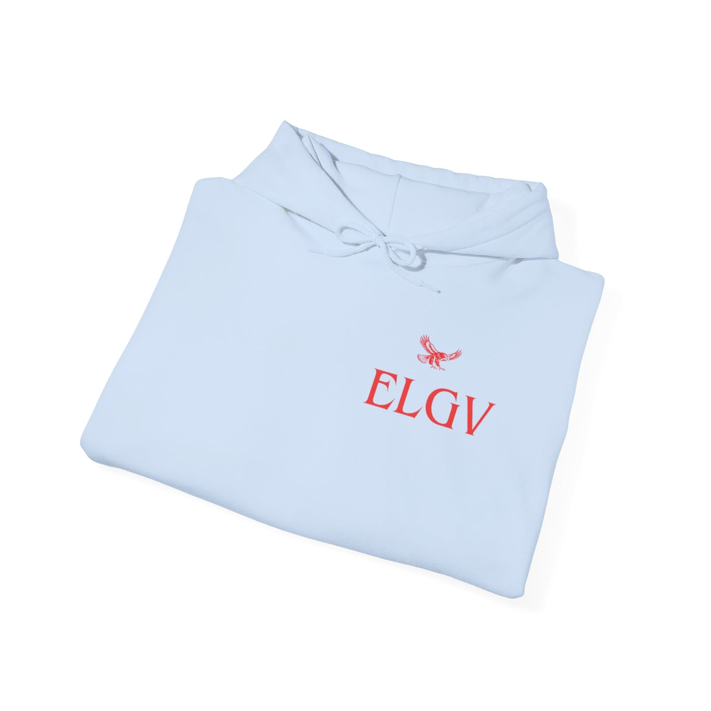 “Side ELGV logo red” hoodie