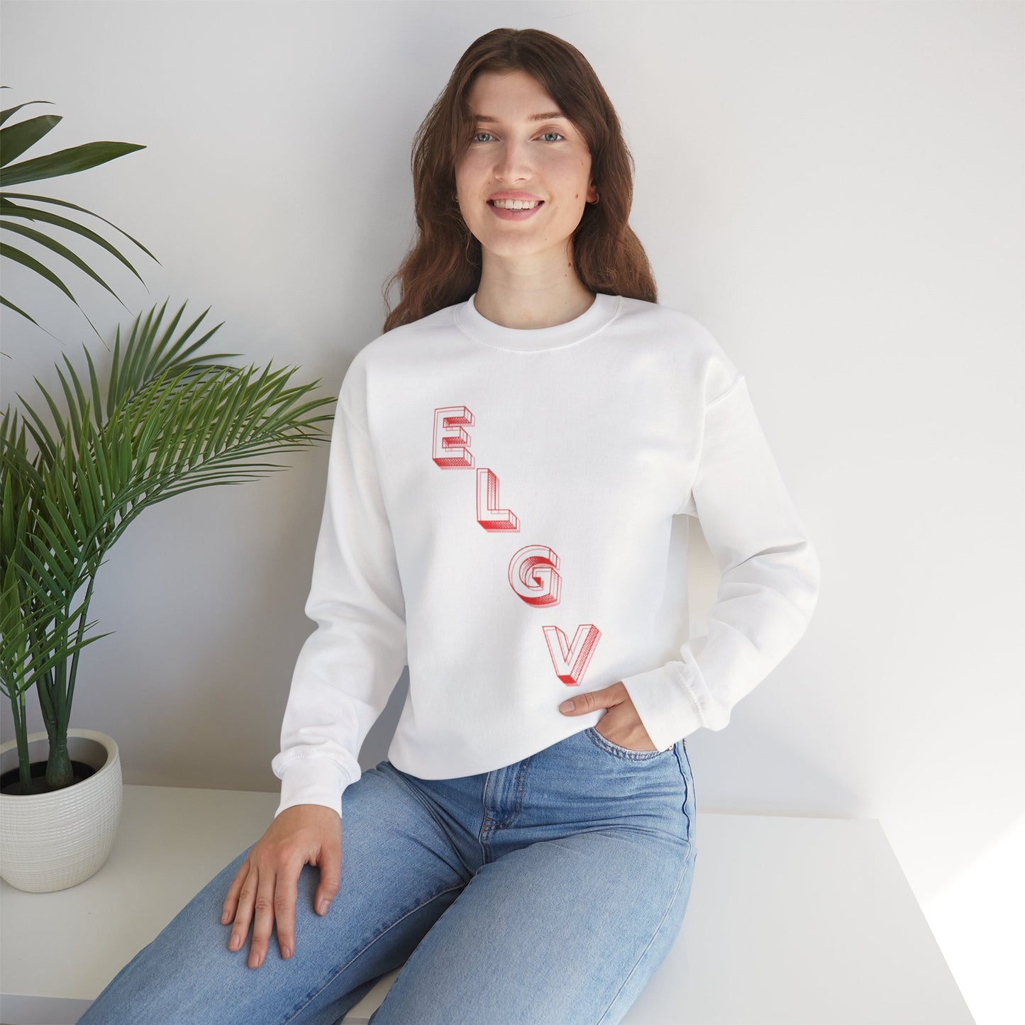 “Diagonal purpose” sweatshirt