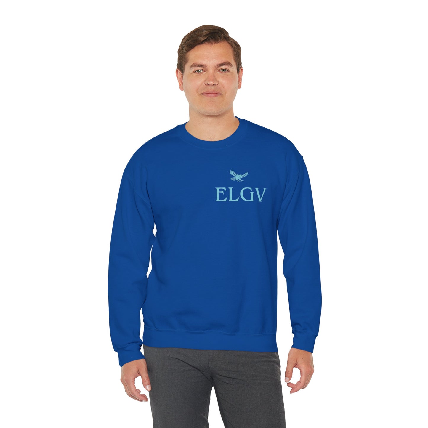 “Side ELGV logo aqua” sweatshirt