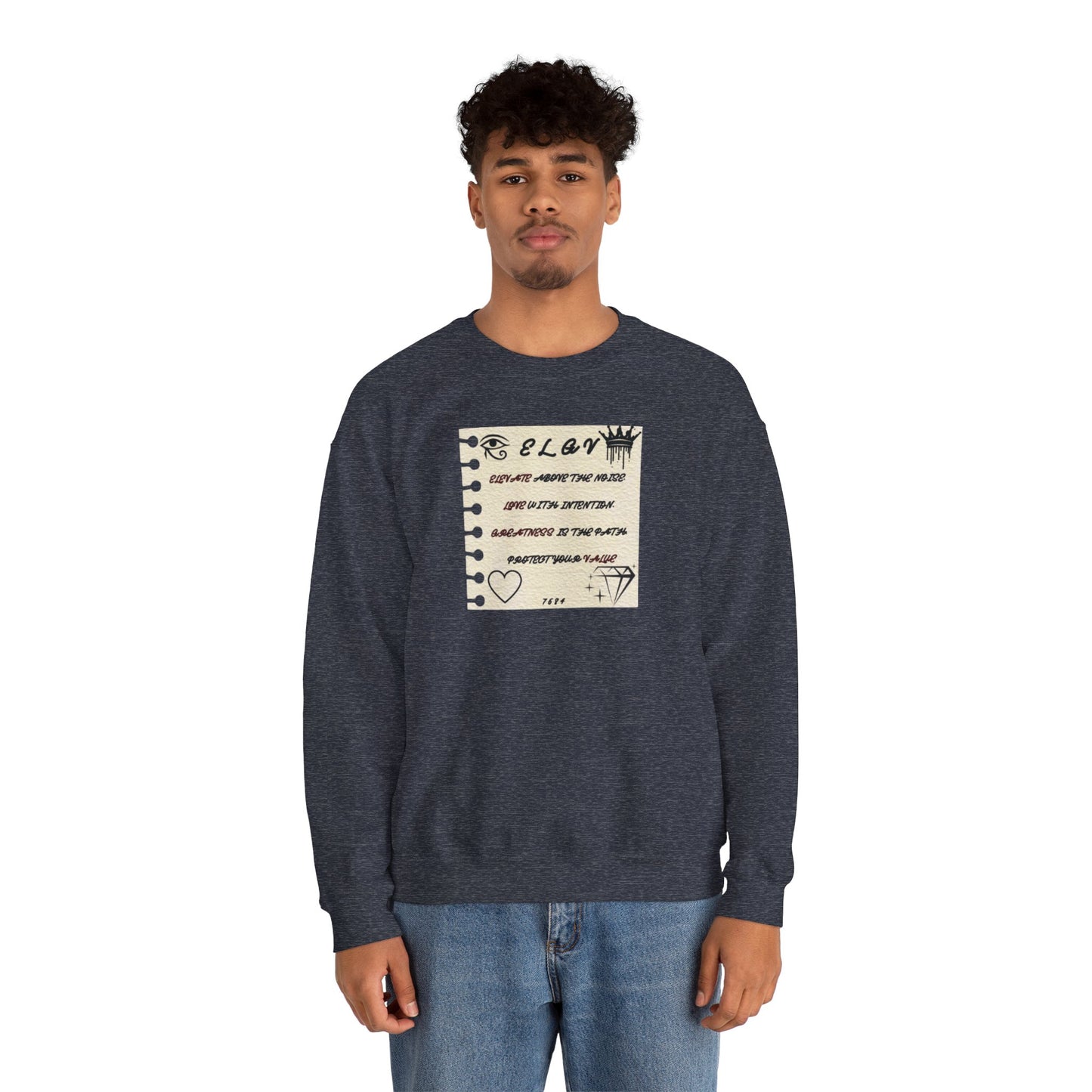 “Message of purpose, next level” sweatshirt
