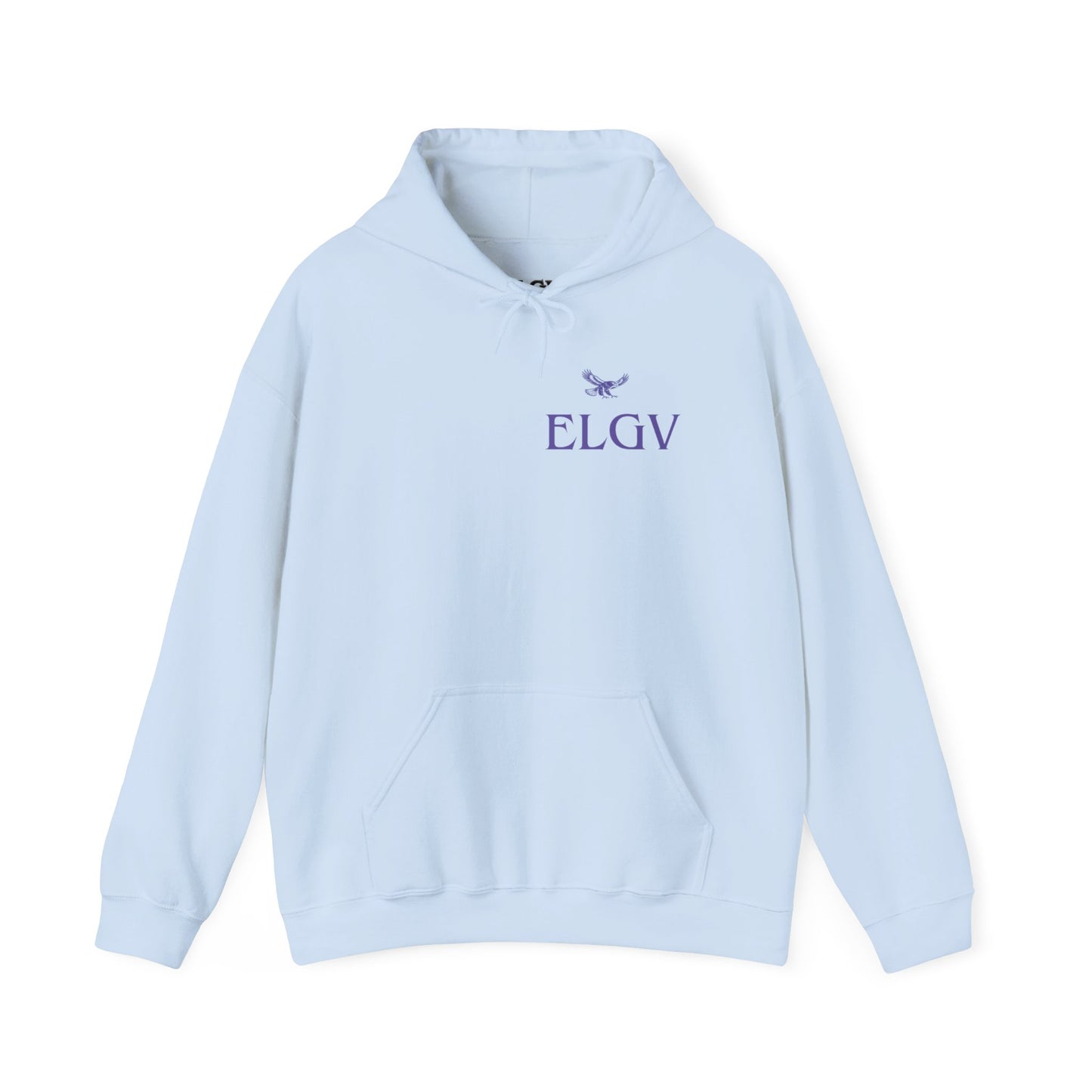 “Side ELGV logo prple” hoodie