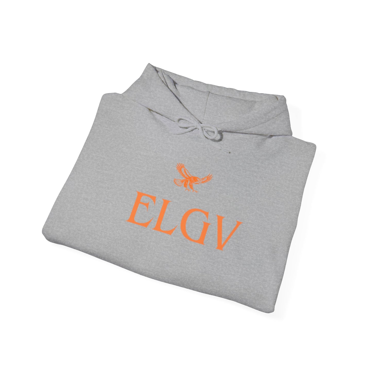 “Center ELGV logo orange” hoodie
