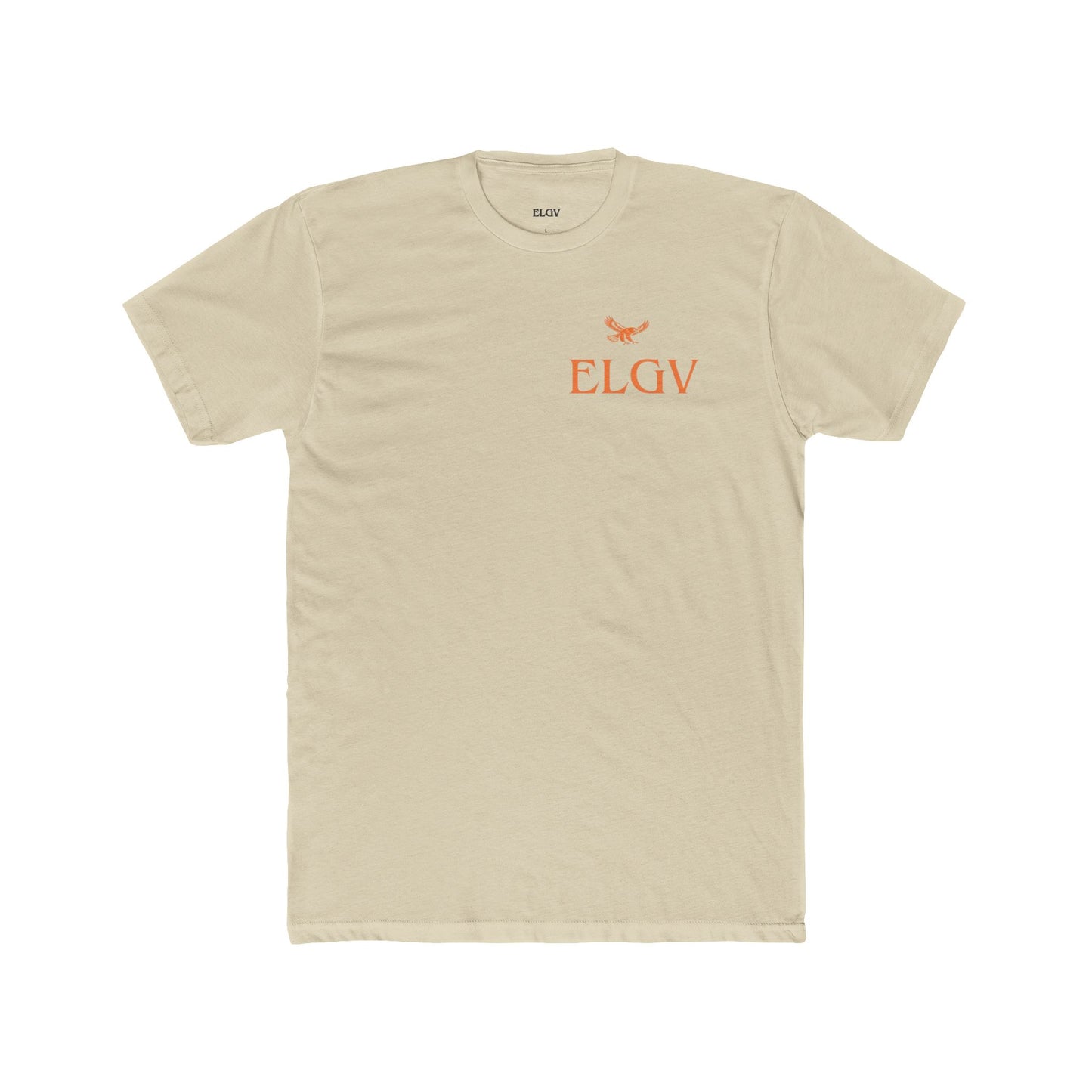 “Side ELGV logo orange” tee