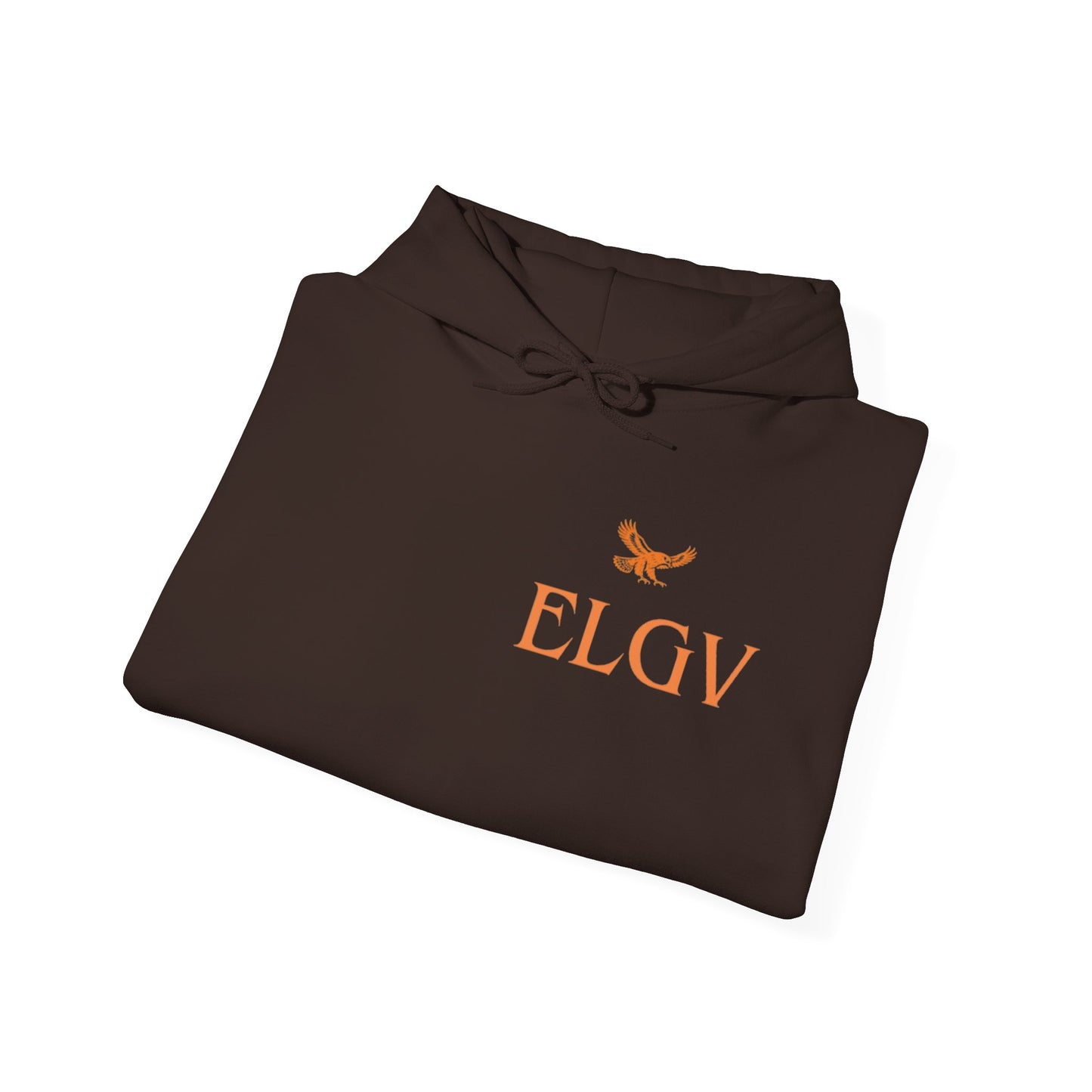 “Side ELGV logo orange” hoodie