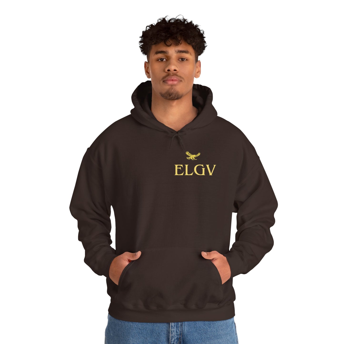 “Side ELGV logo yellow” hoodie