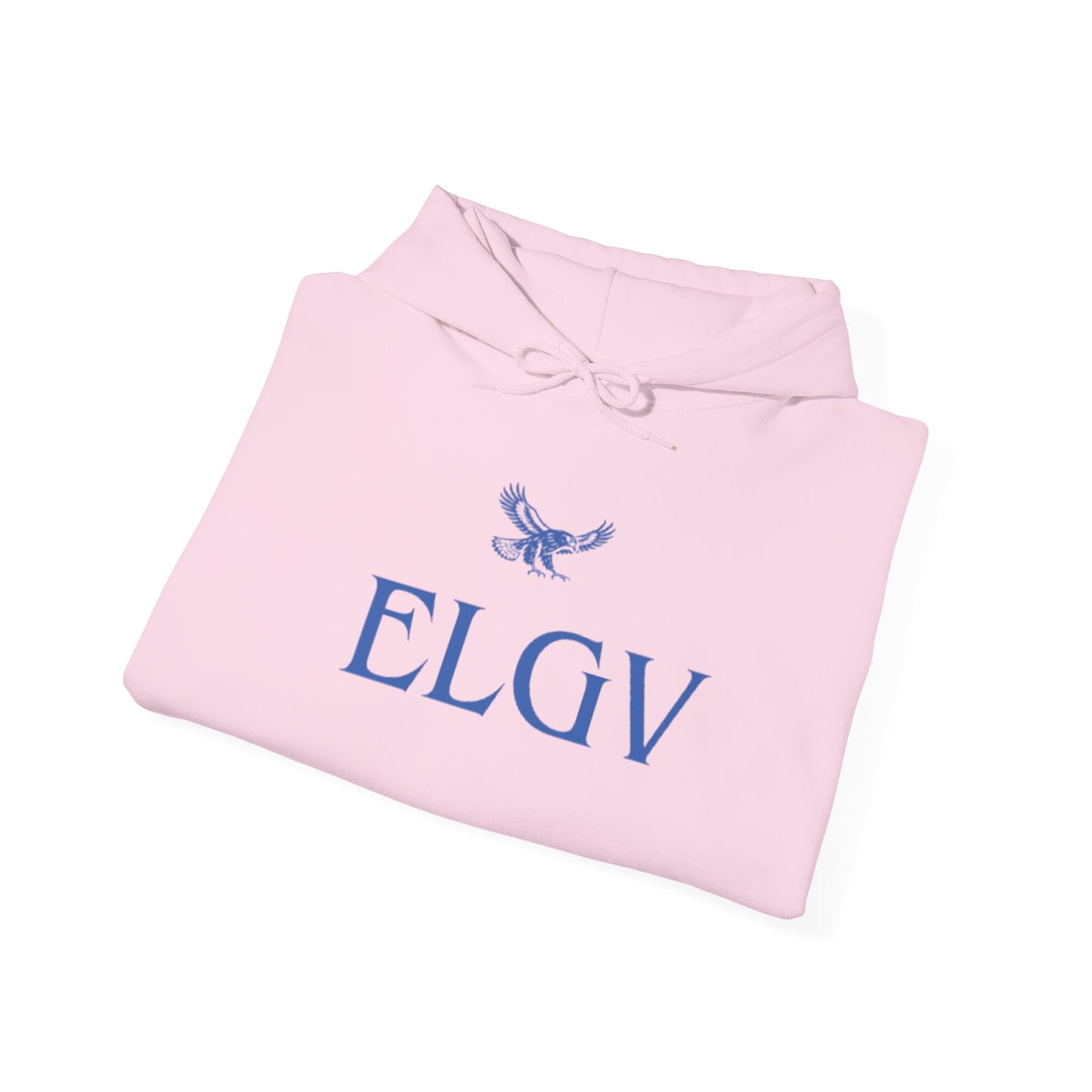 “Center ELGV logo blue” hoodie