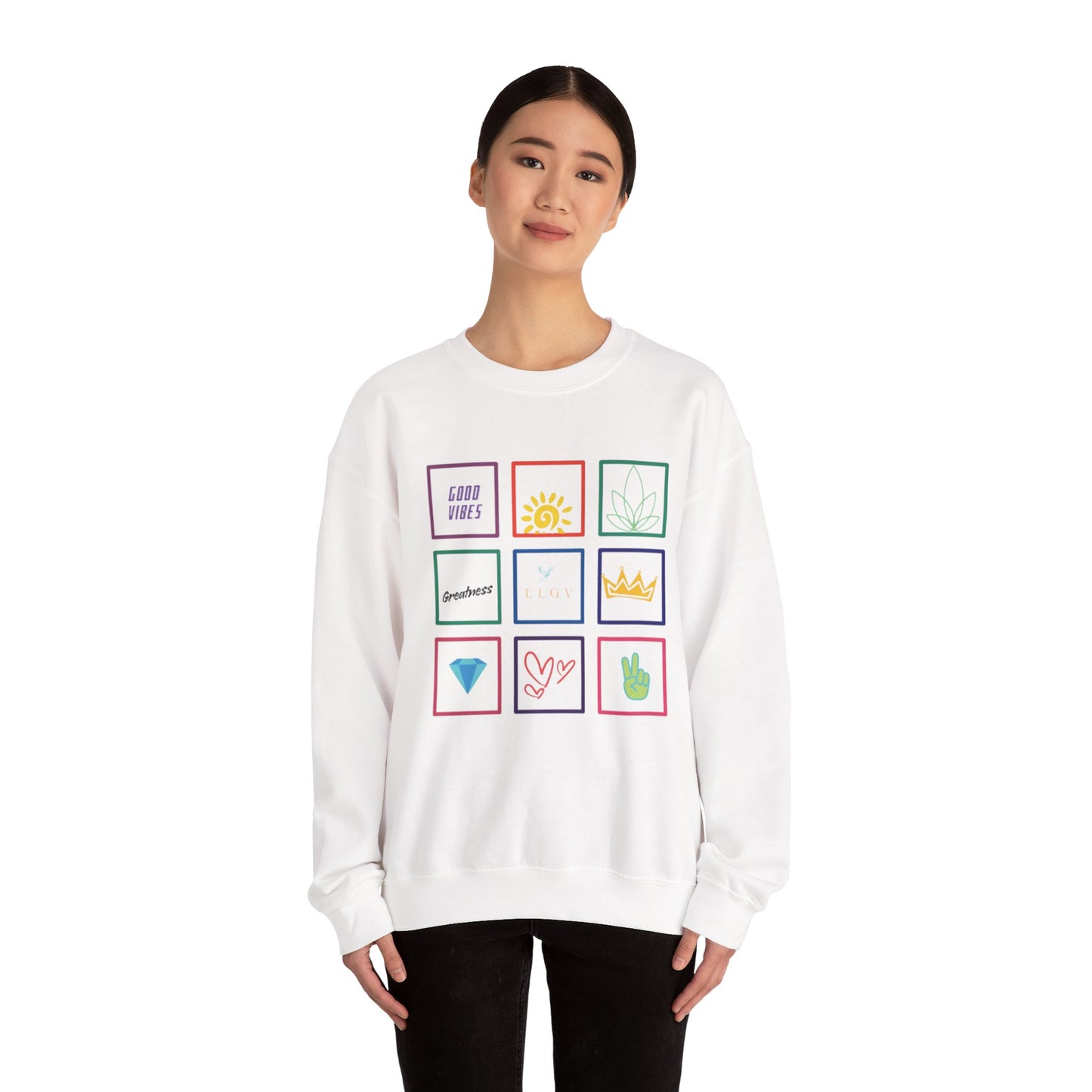 “Grid of values, next level” sweatshirt