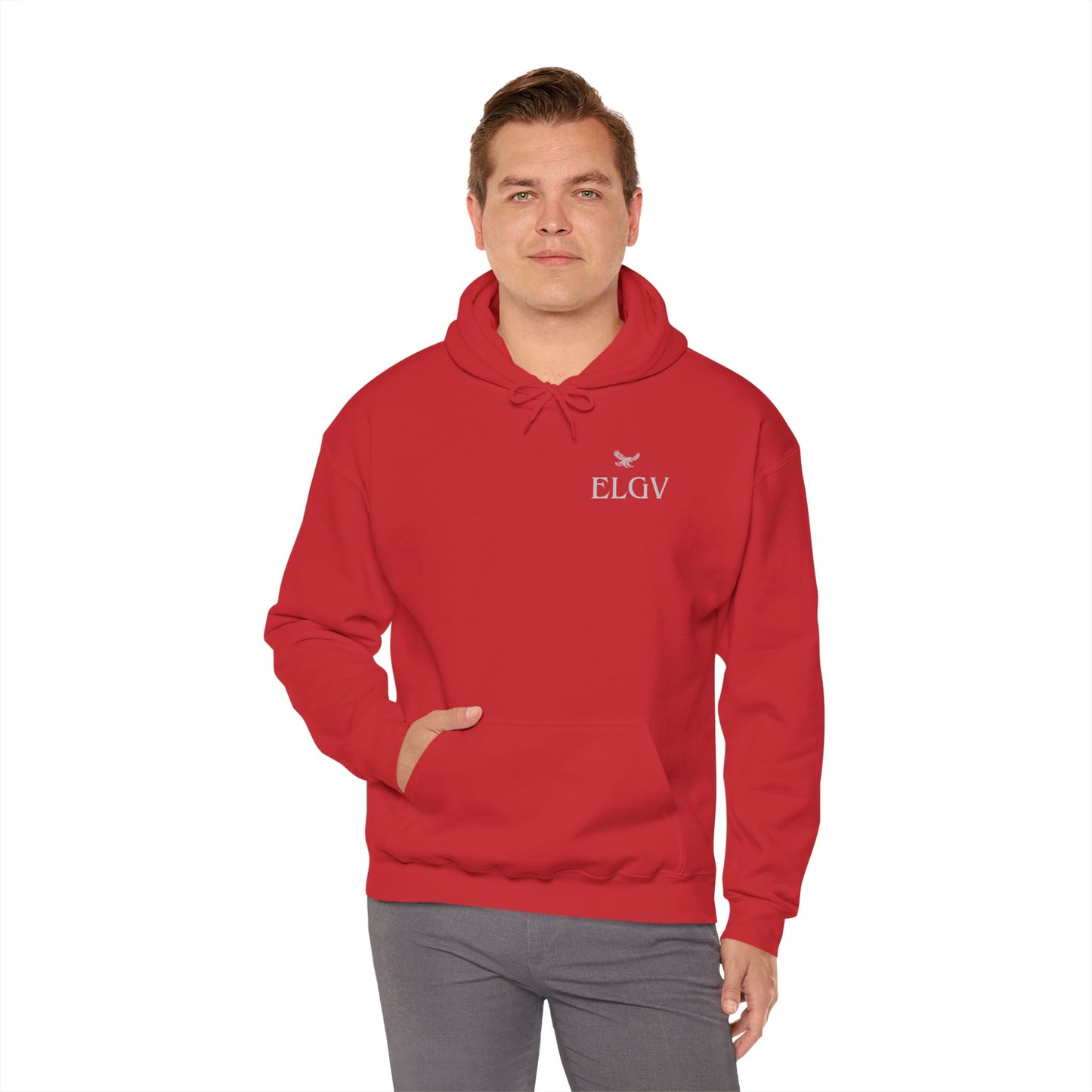 “Side ELGV logo gry” hoodie
