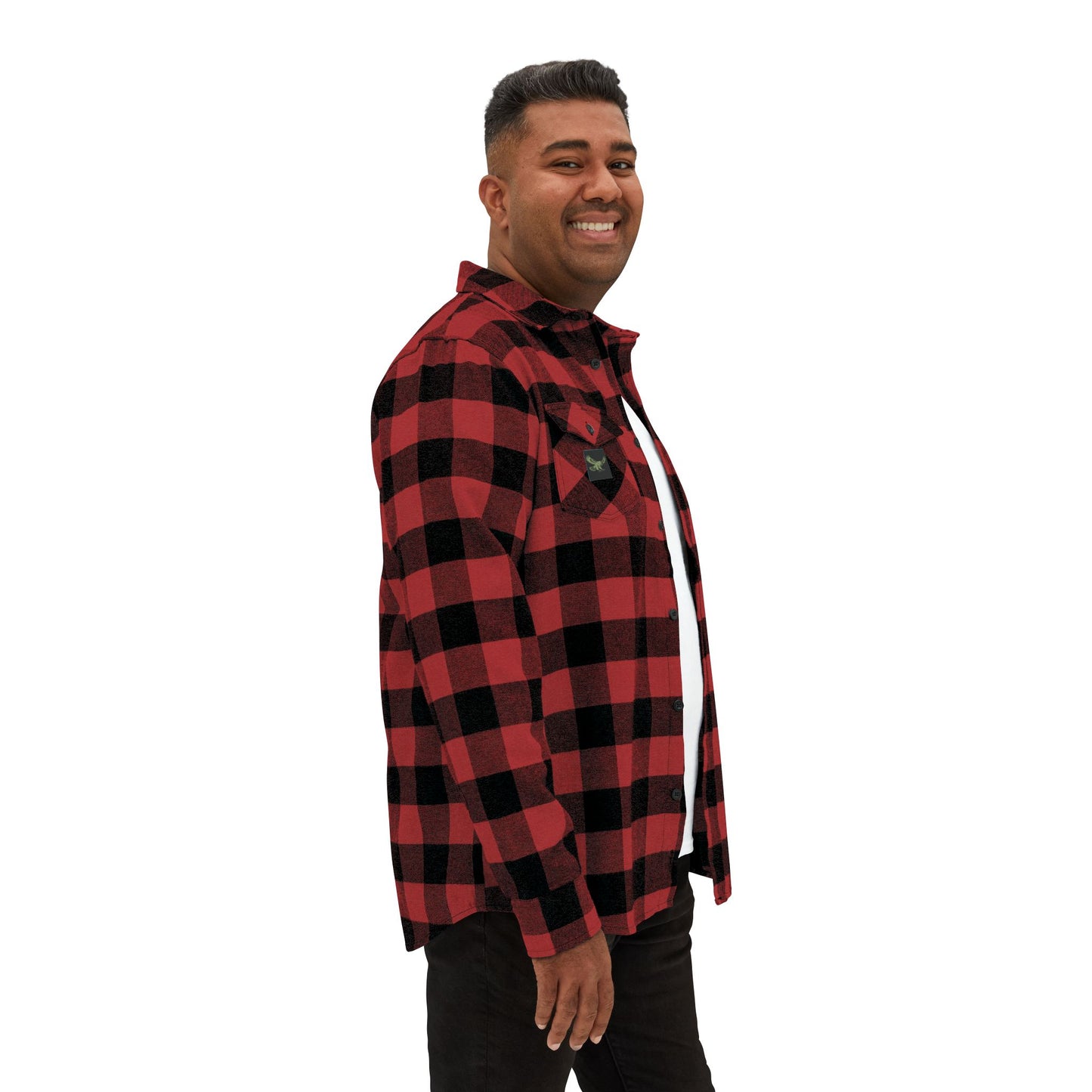 “Iron path olive” flannel