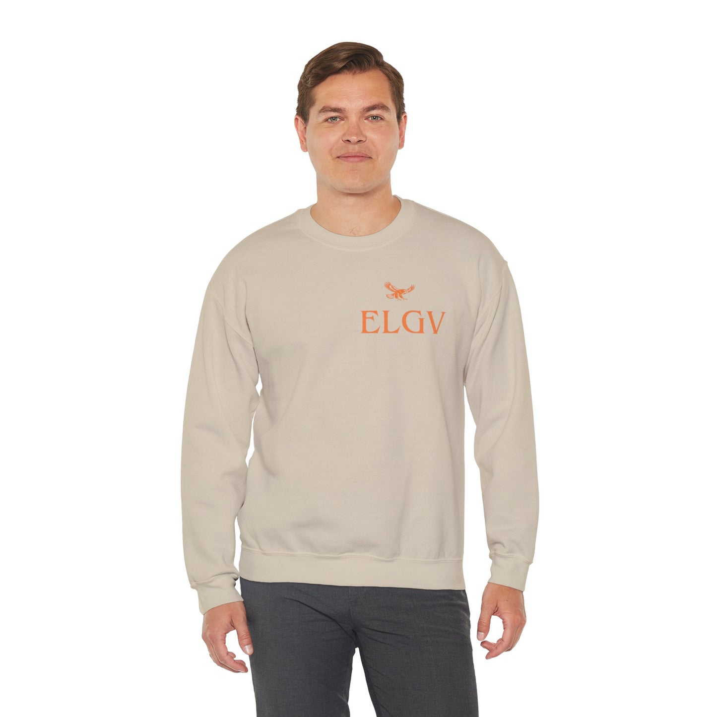 “Side ELGV logo orange” sweatshirt