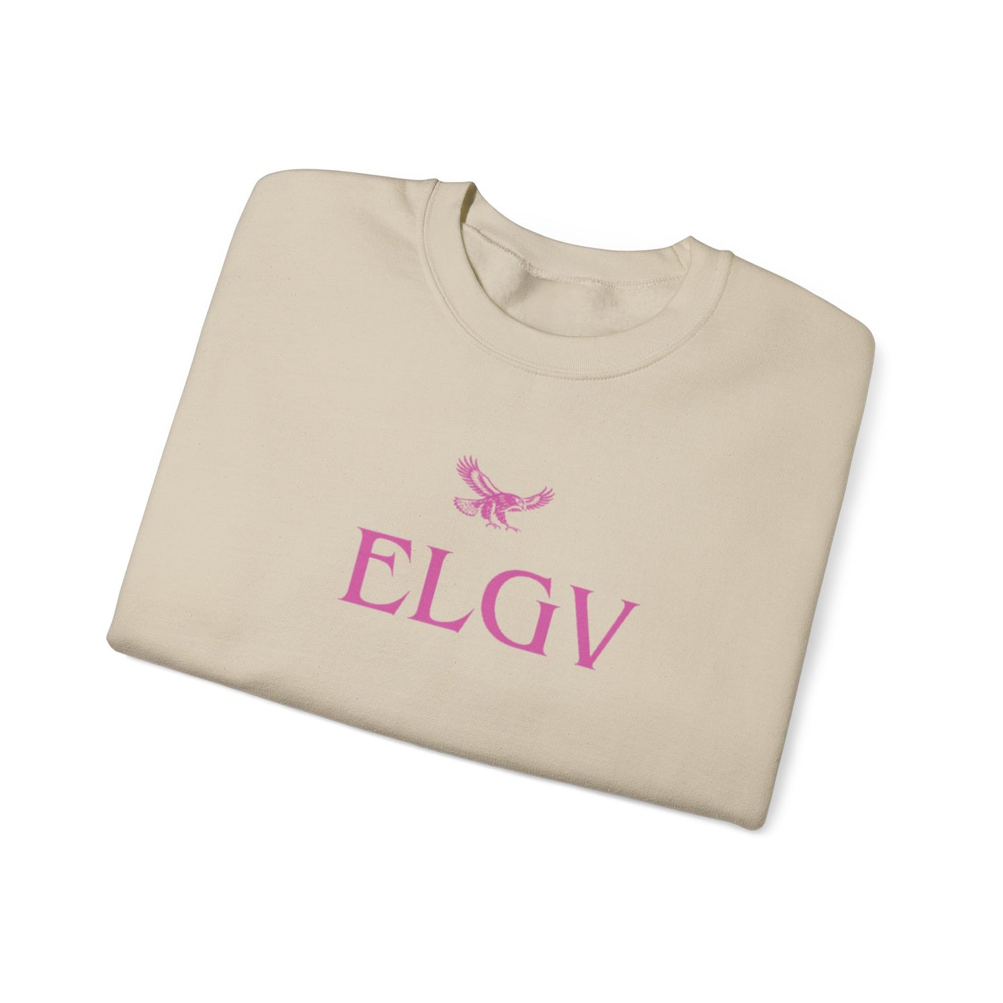 “Center ELGV logo pink” sweatshirt
