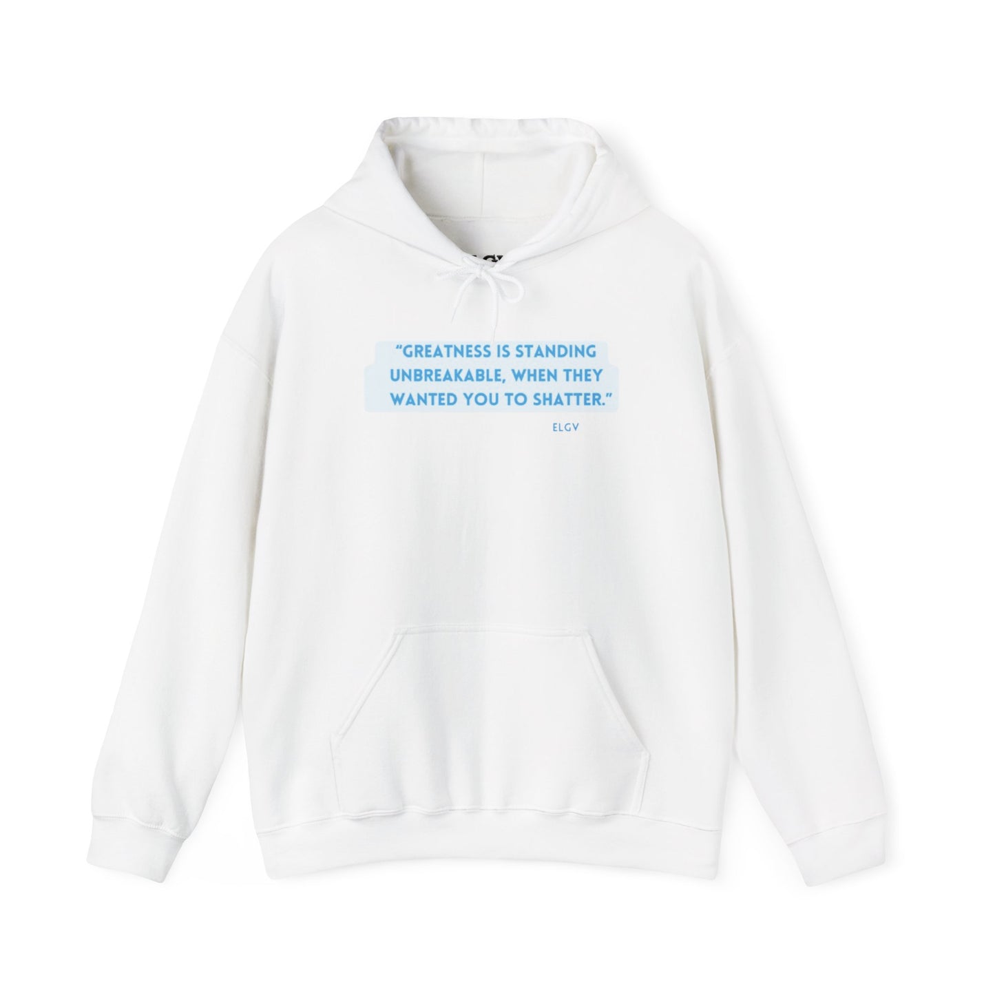 “No shattering” hoodie