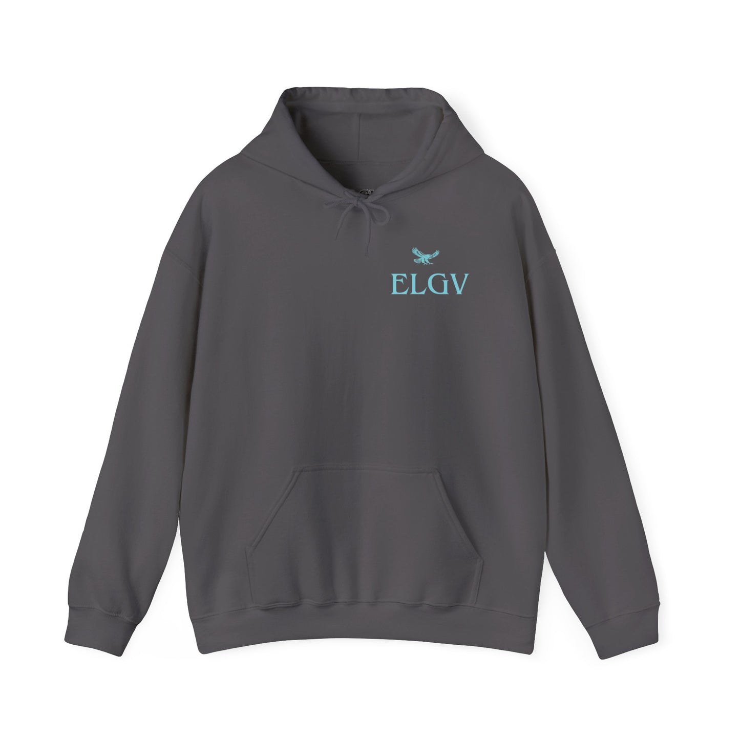 “Side ELGV logo aqua” hoodie