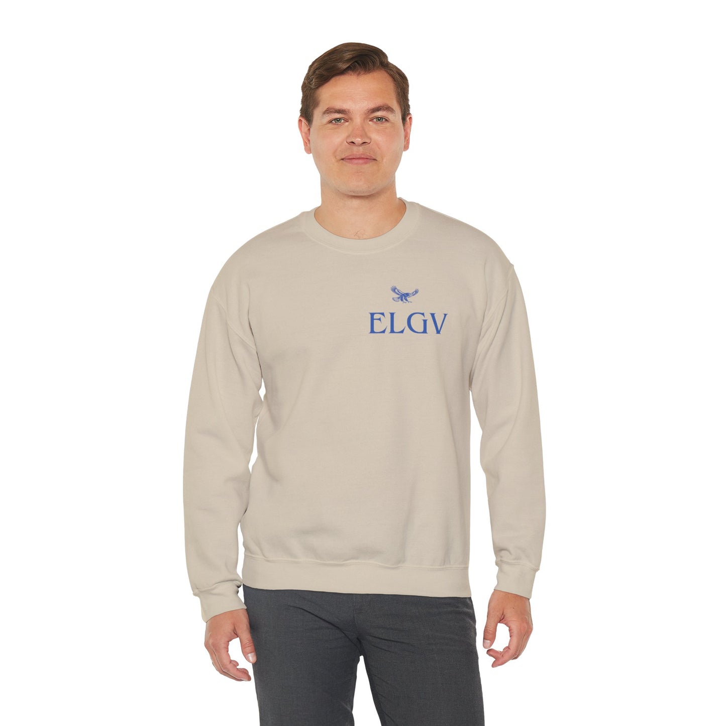 “Side ELGV logo blue” sweatshirt
