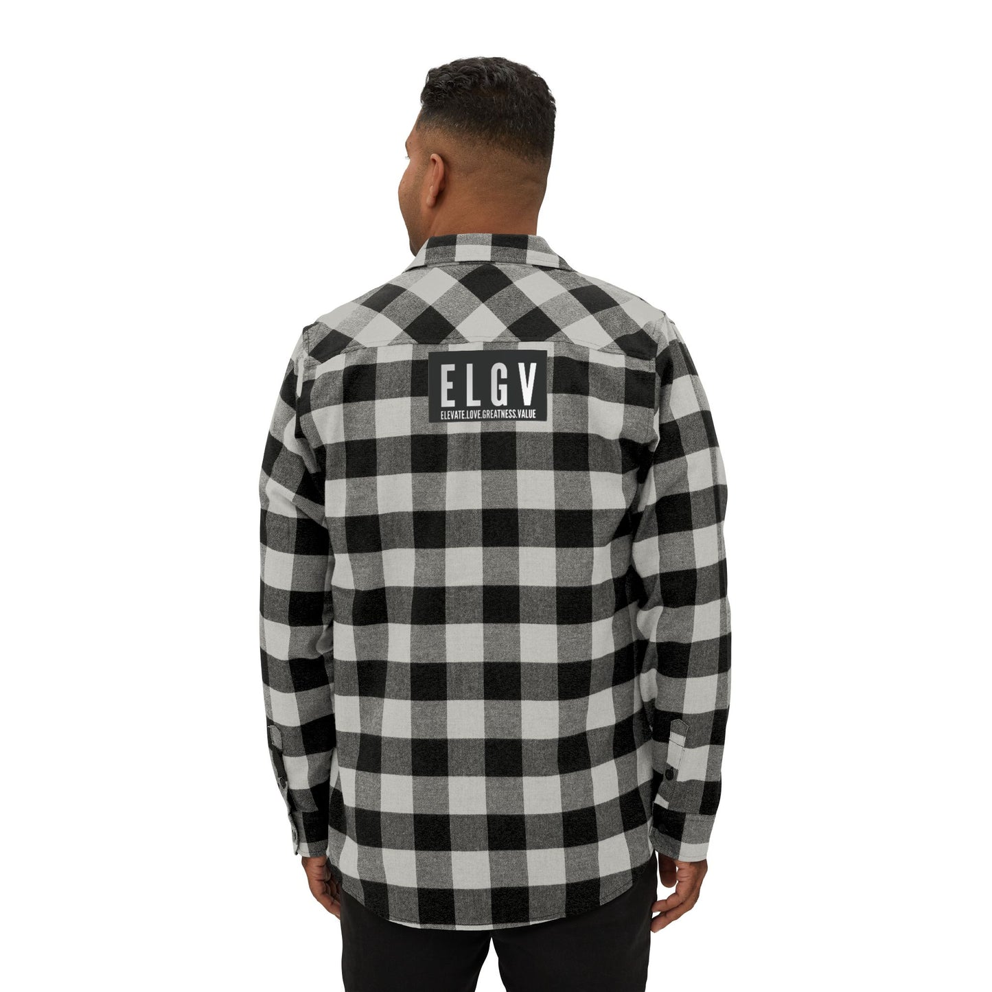 “Iron path white” flannel