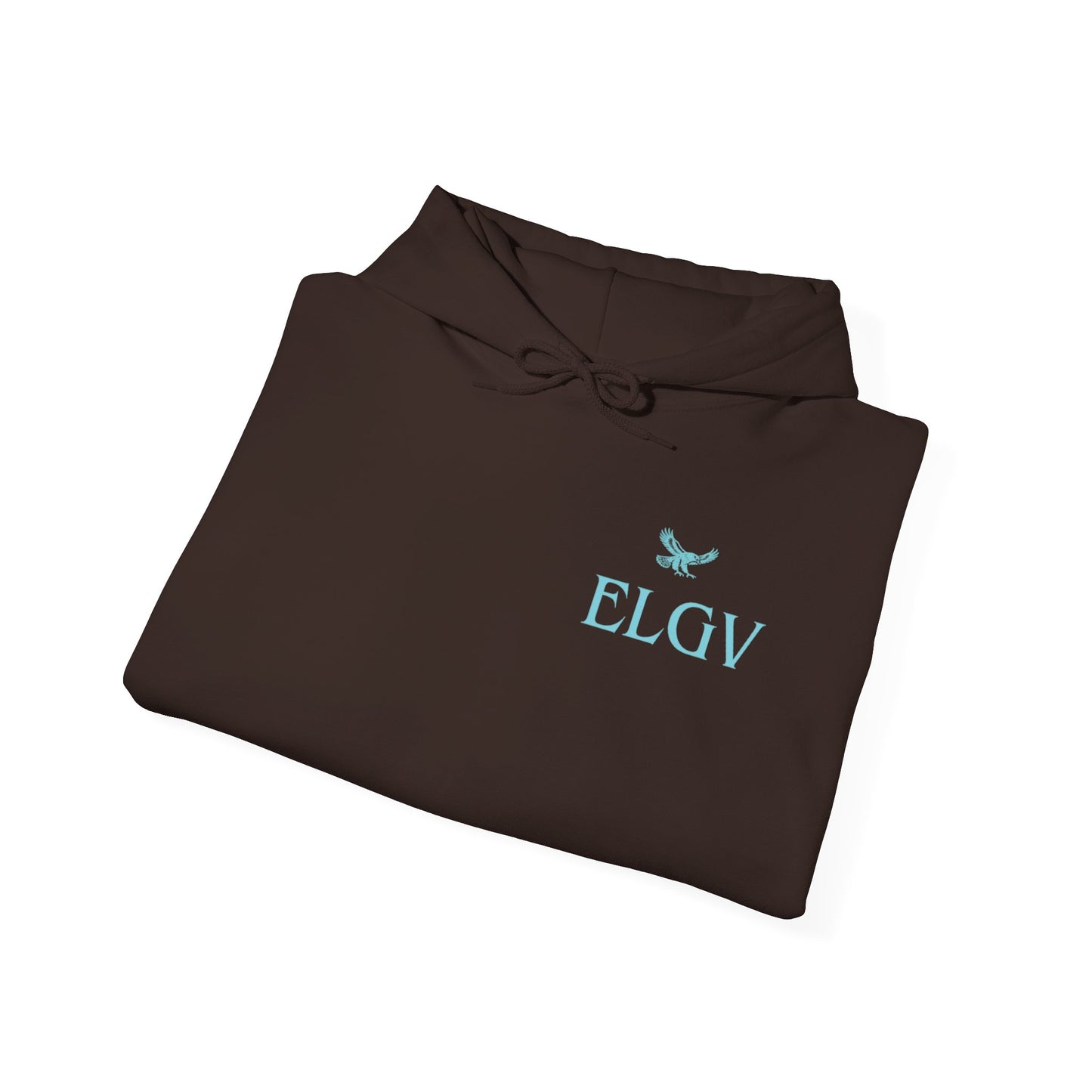 “Side ELGV logo aqua” hoodie