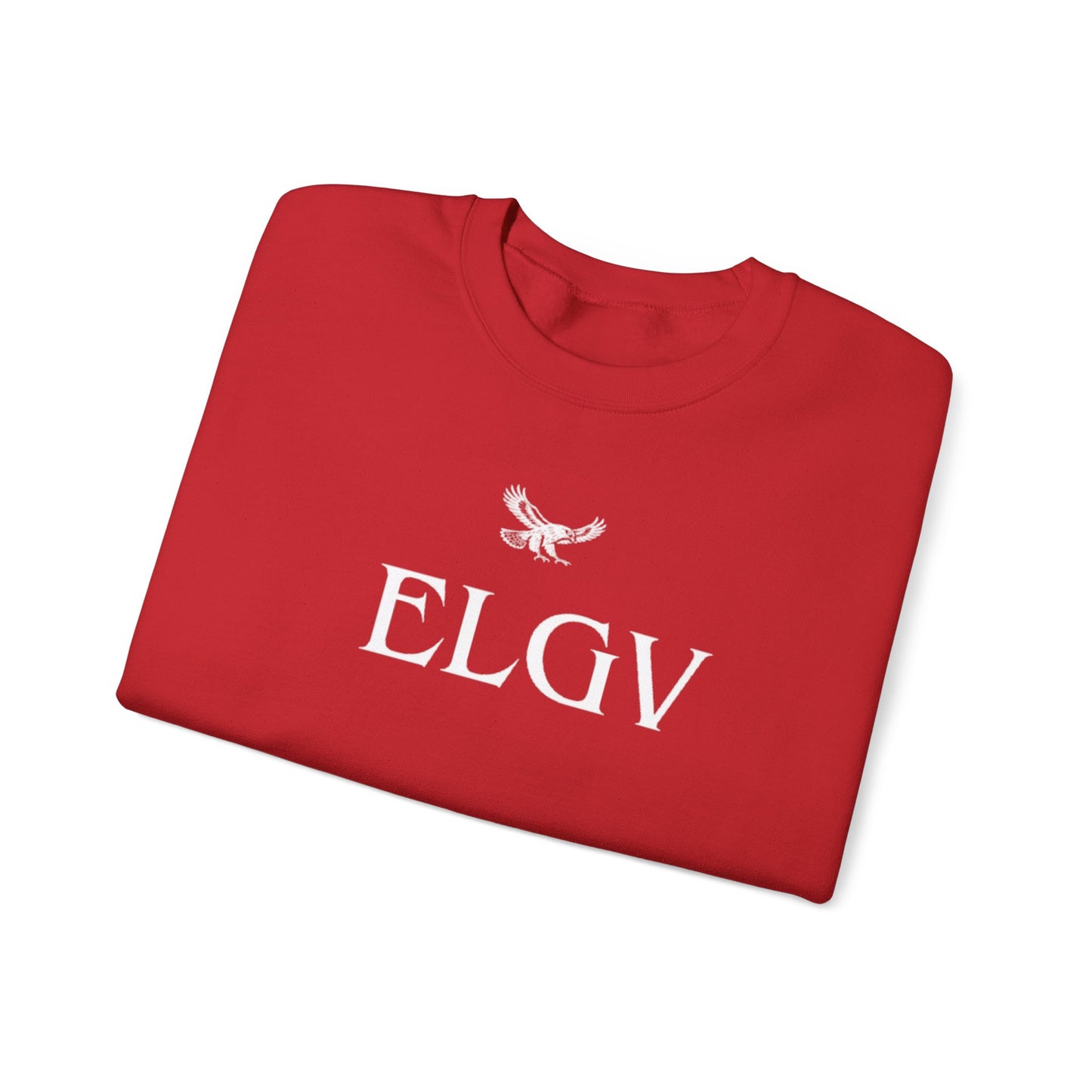 “Center ELGV logo white” sweatshirt