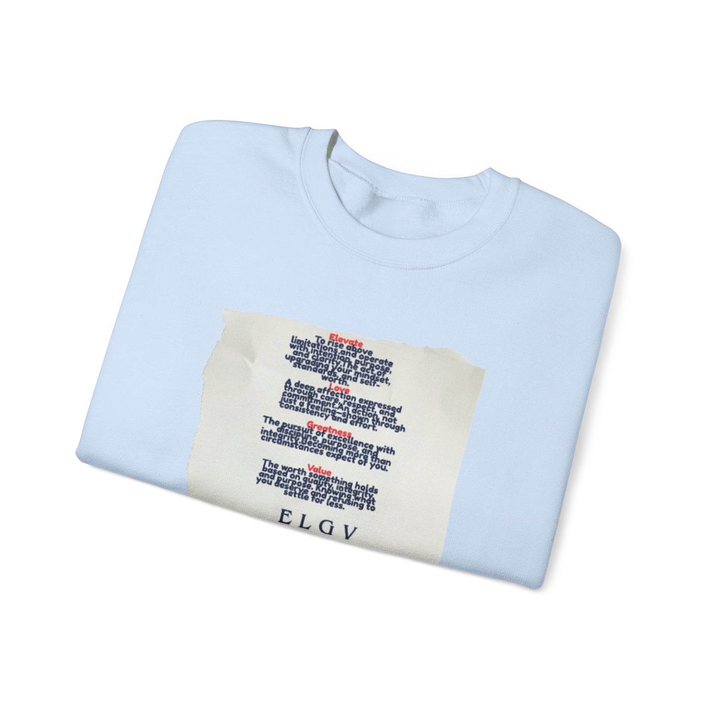 “The ELGV scripture” sweatshirt