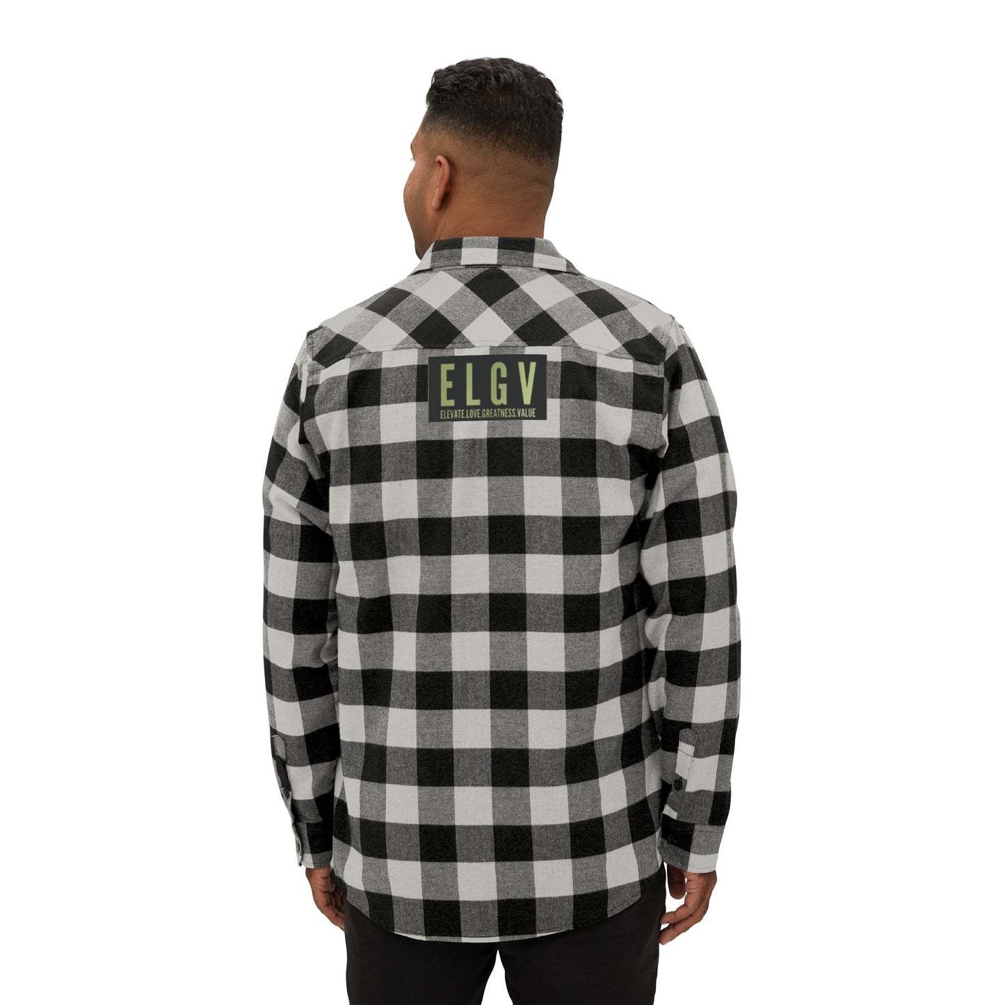 “Iron path olive” flannel