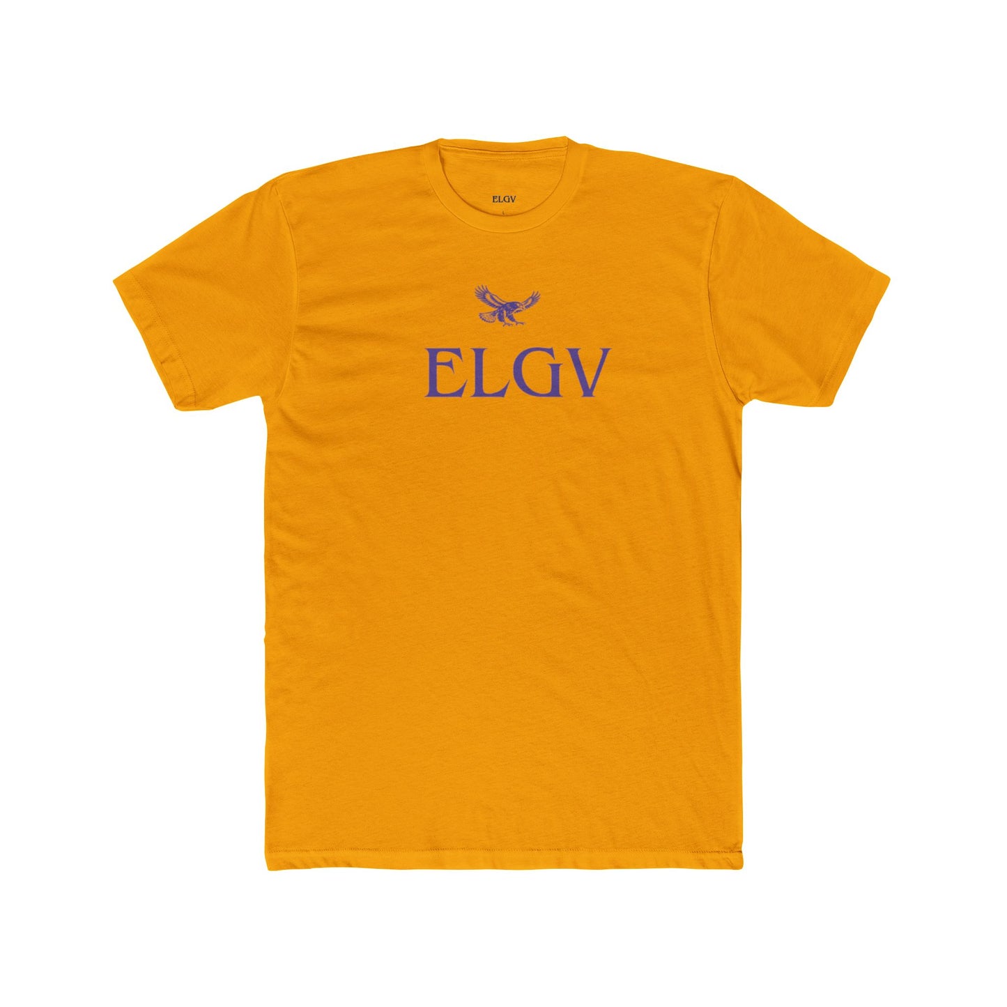 “Center ELGV logo purple” tee